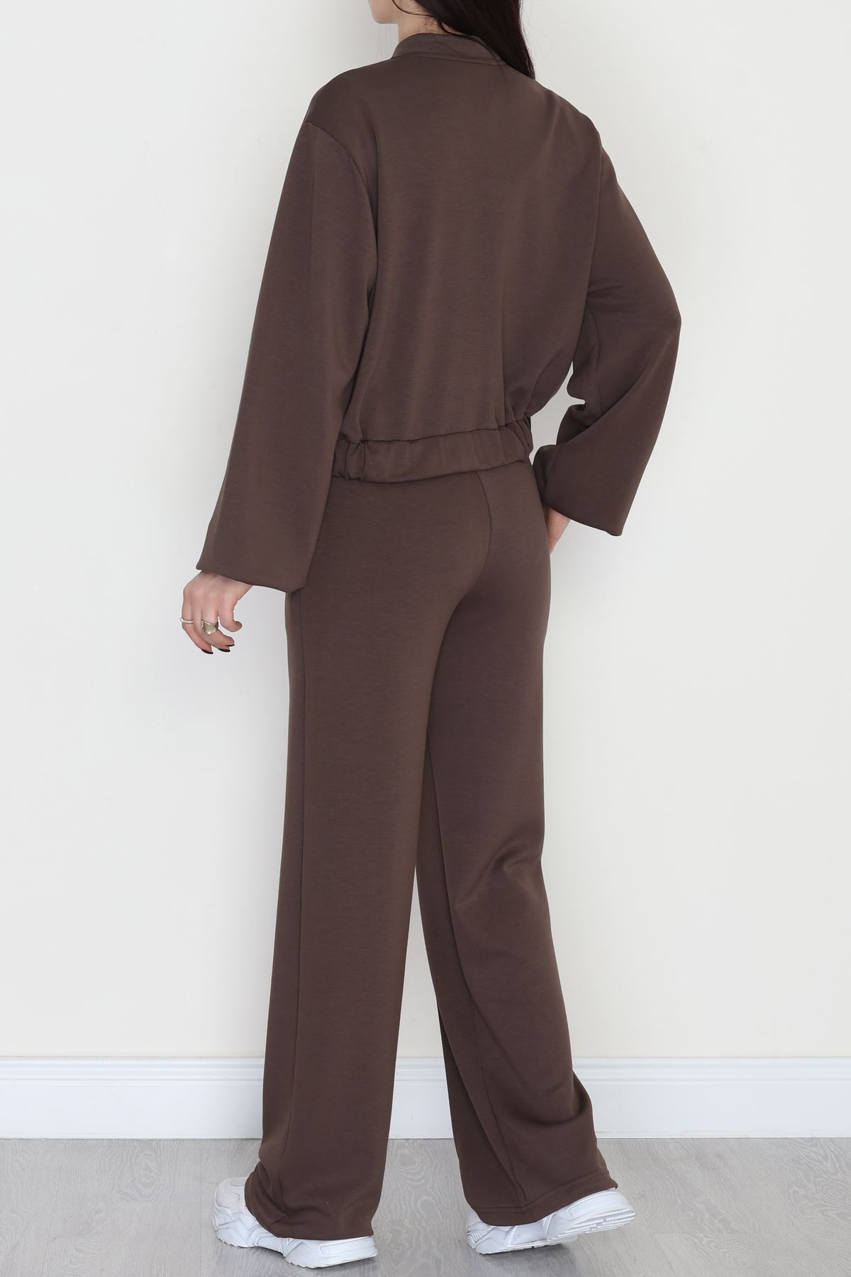 Fermuarlı Modal Ceketli Takım Acıkahve - 4097.1247.