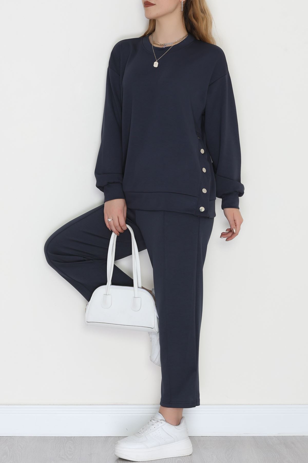 Çıt Çıtlı Modal İkili Takım Antrasit - 4128.1247.