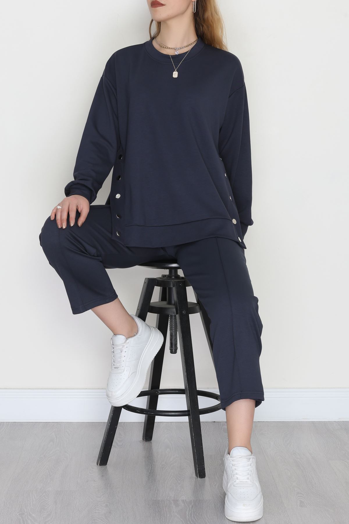 Çıt Çıtlı Modal İkili Takım Antrasit - 4128.1247.