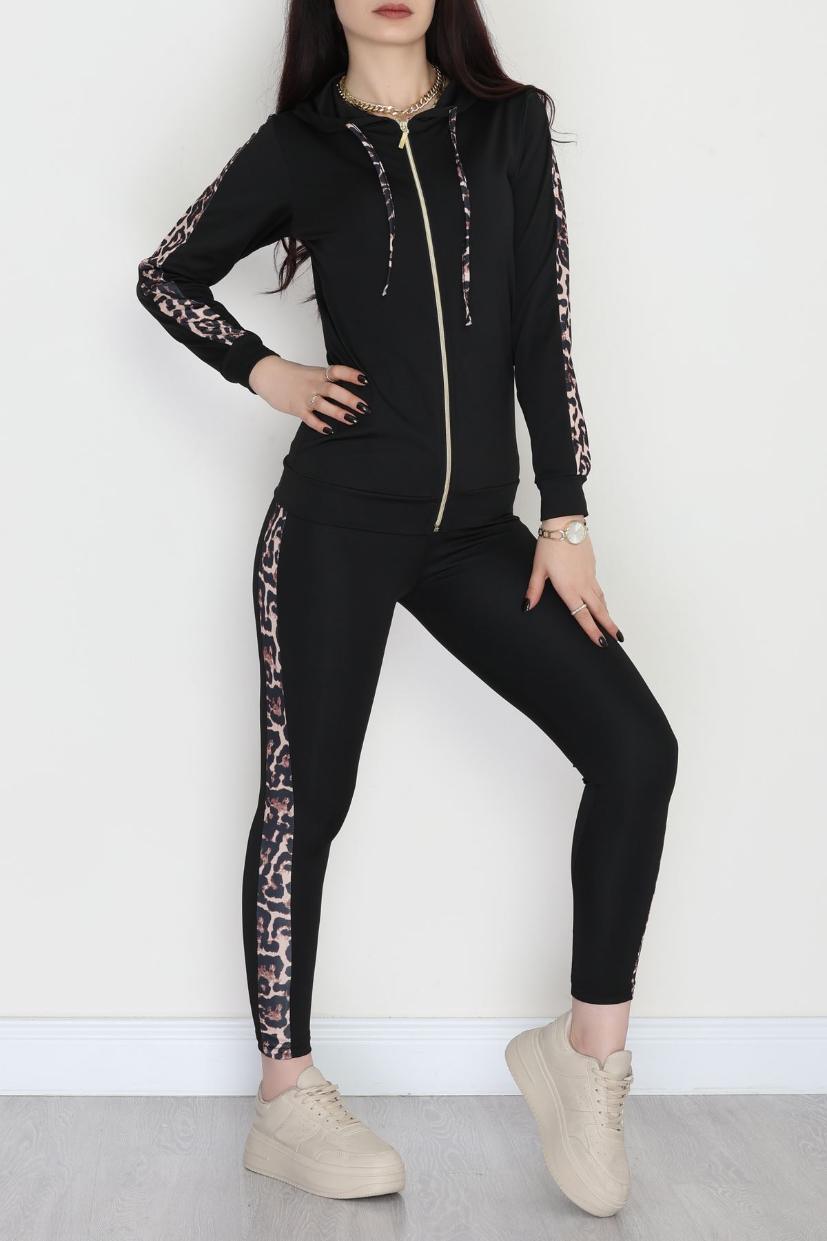 Şeritli Dalgıç Takım Siyah - 52013.1005.