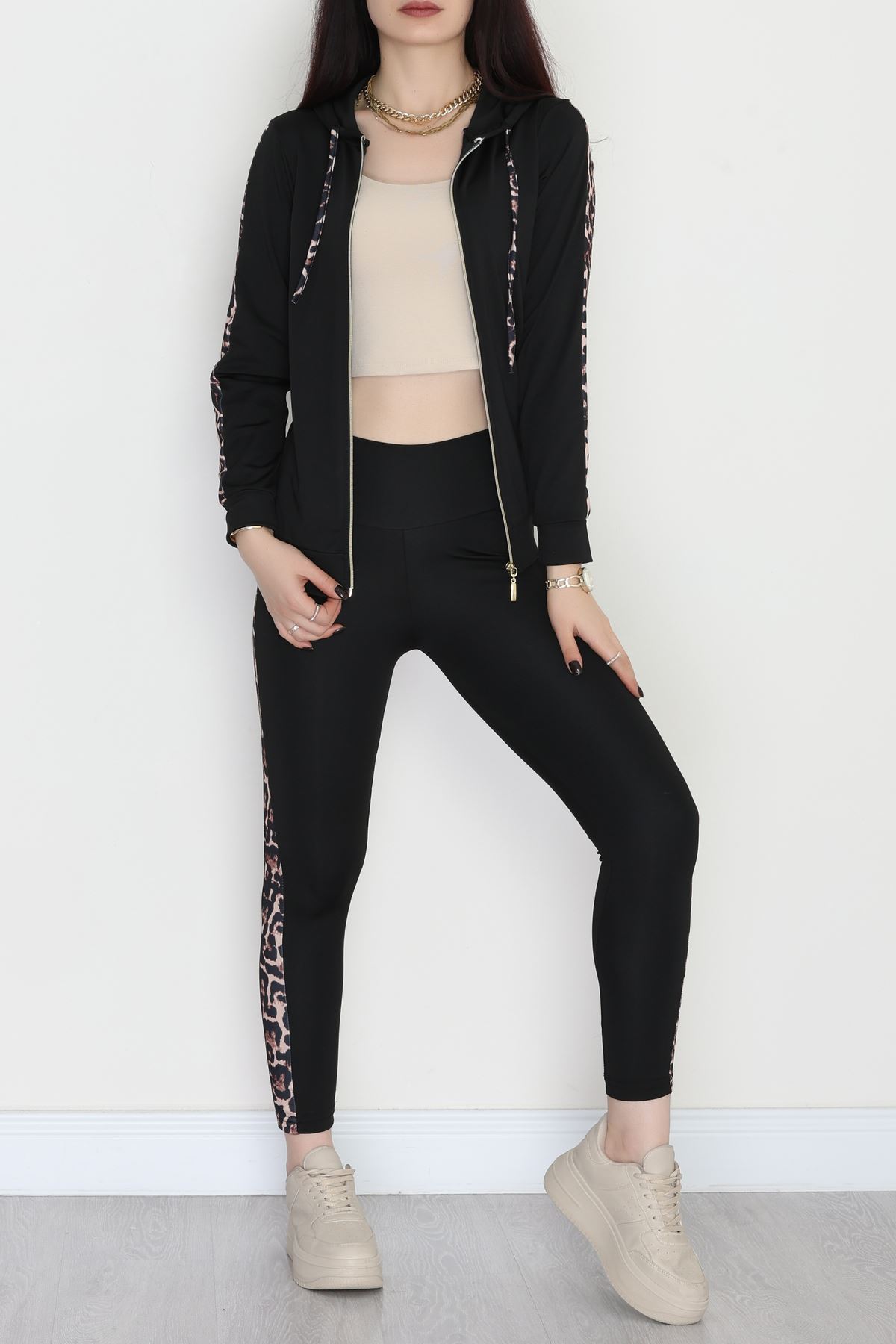 Şeritli Dalgıç Takım Siyah - 52013.1005.