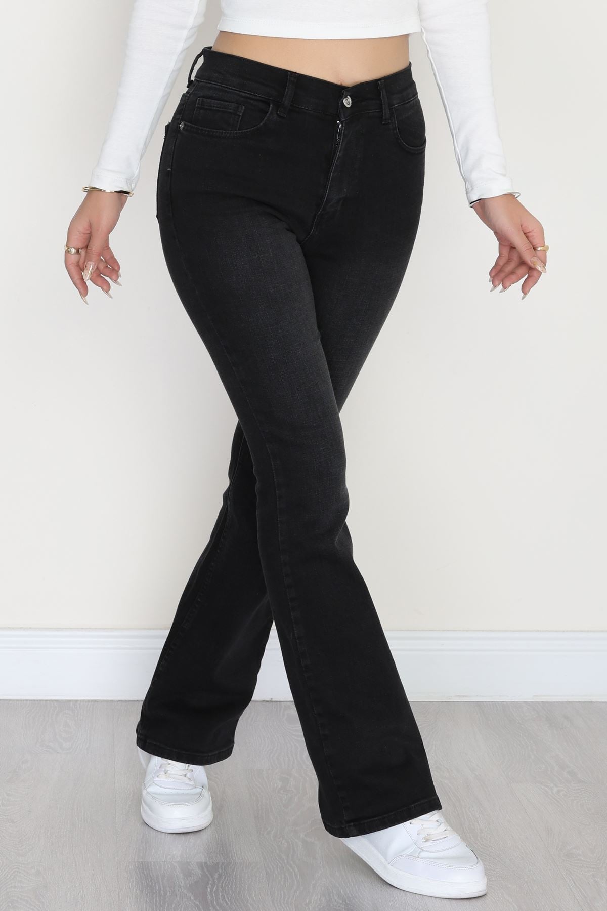 İspanyol Kot Pantolon Koyufüme - 31397.2088.