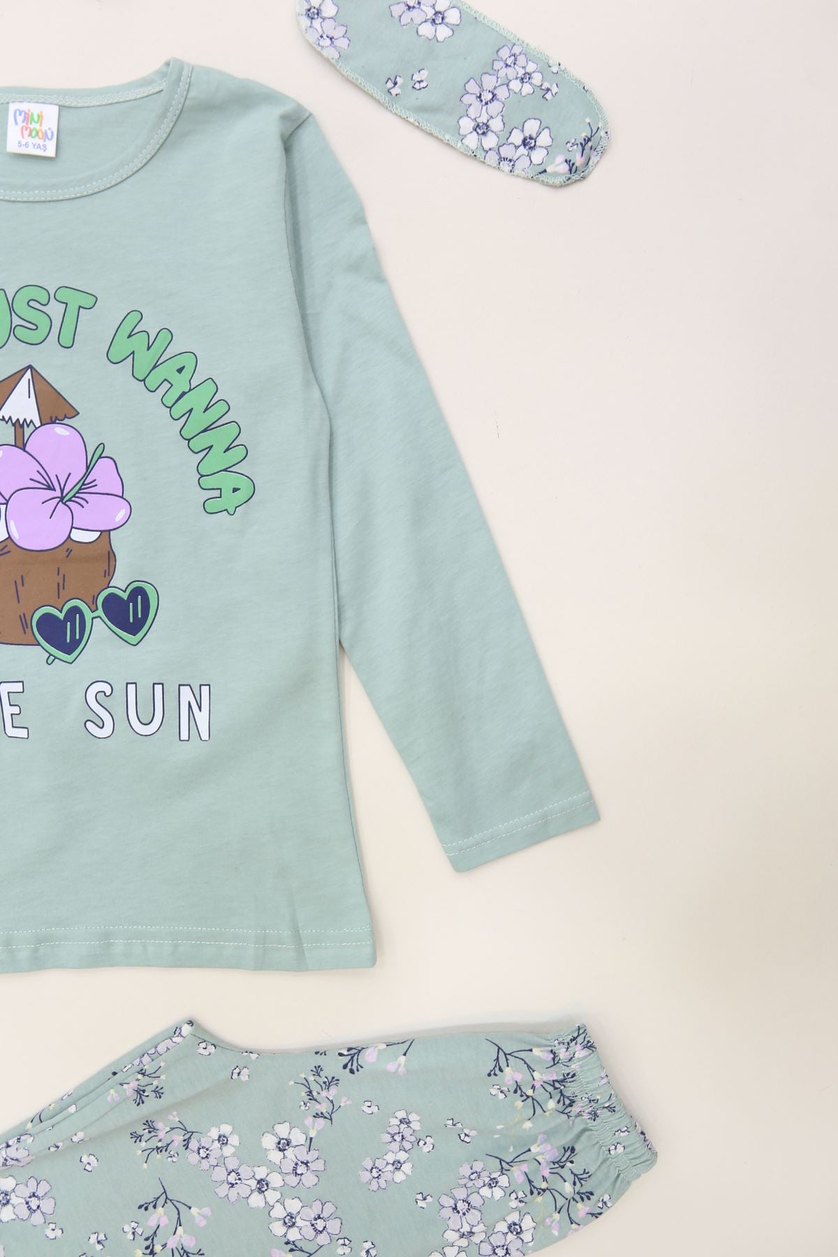 5-12 Yaş Süprem Penye Pijama Takımı Mint - 52081.1951.