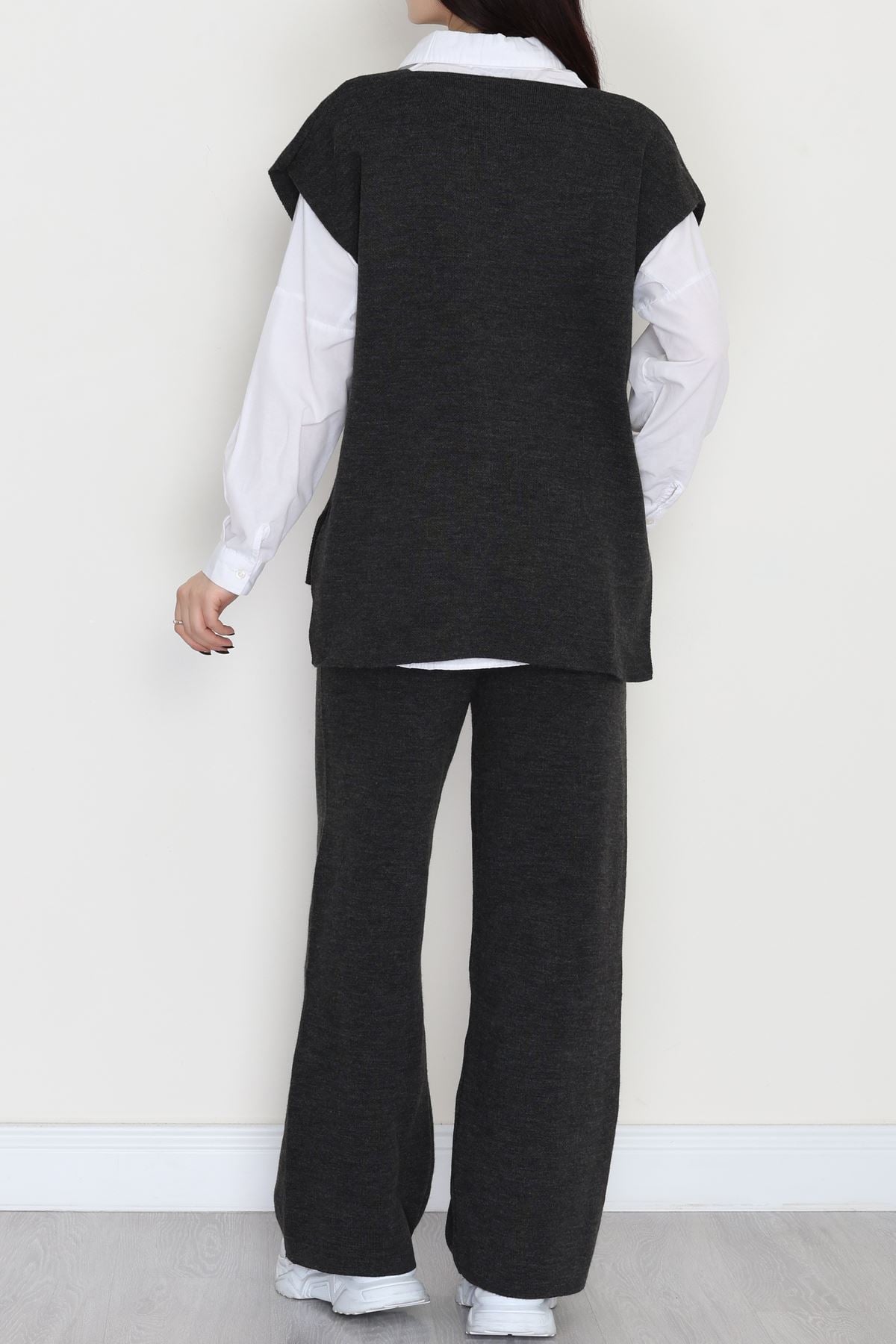 Baskılı Triko Takım Antrasit - 7109.1247.