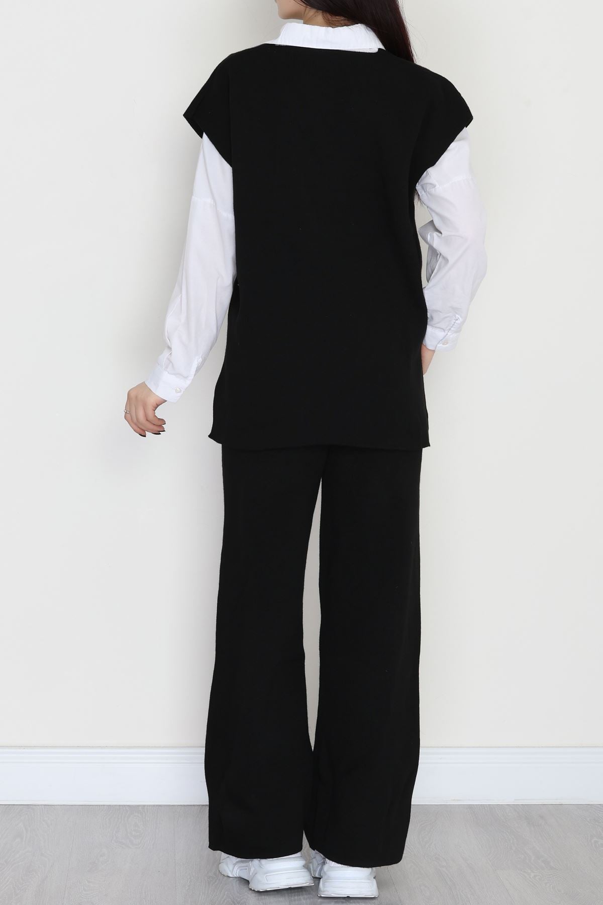 Baskılı Triko Takım Siyah - 7109.1247.