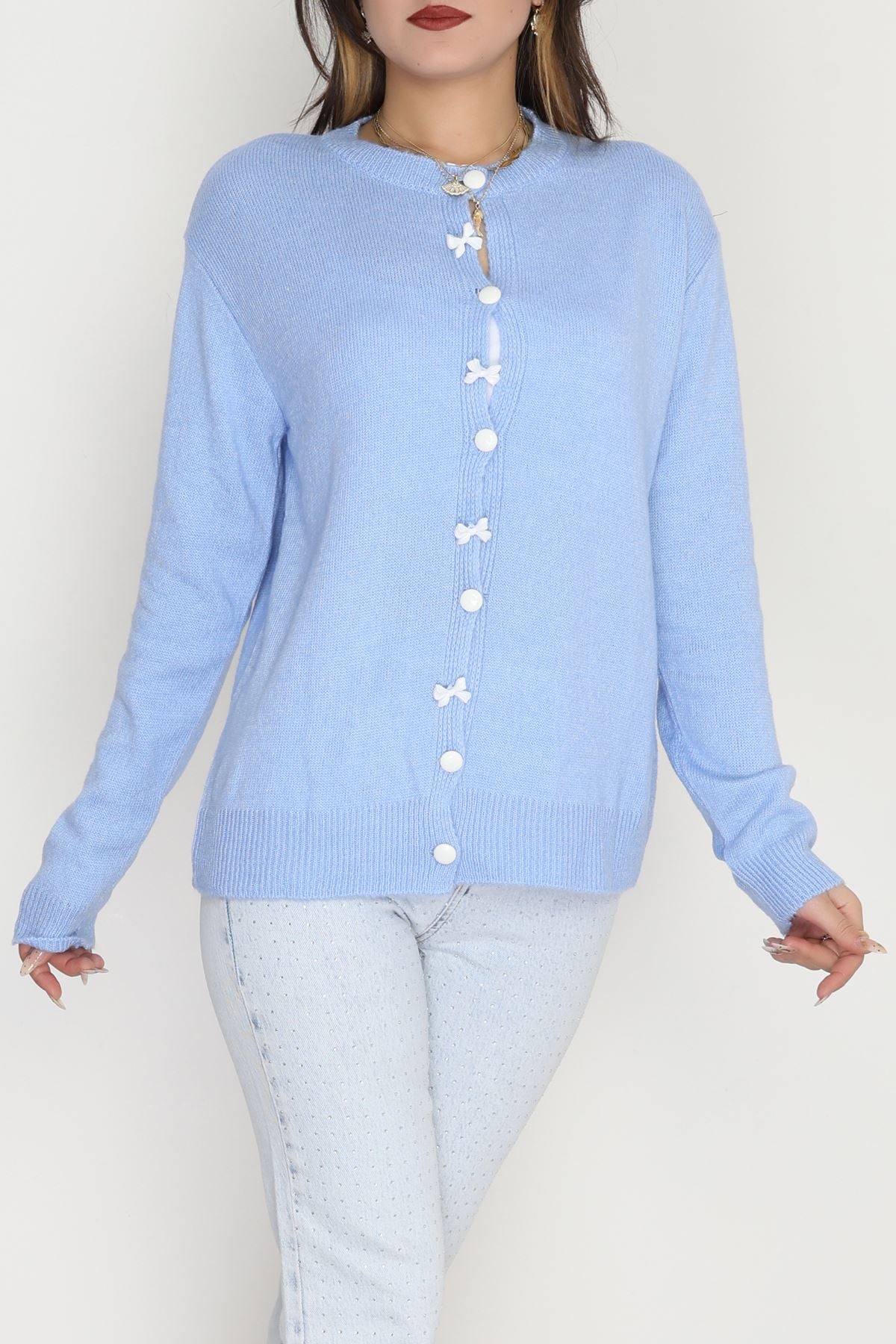 Fiyonk Detay Triko Hırka Bebemavi - 2396.1247.