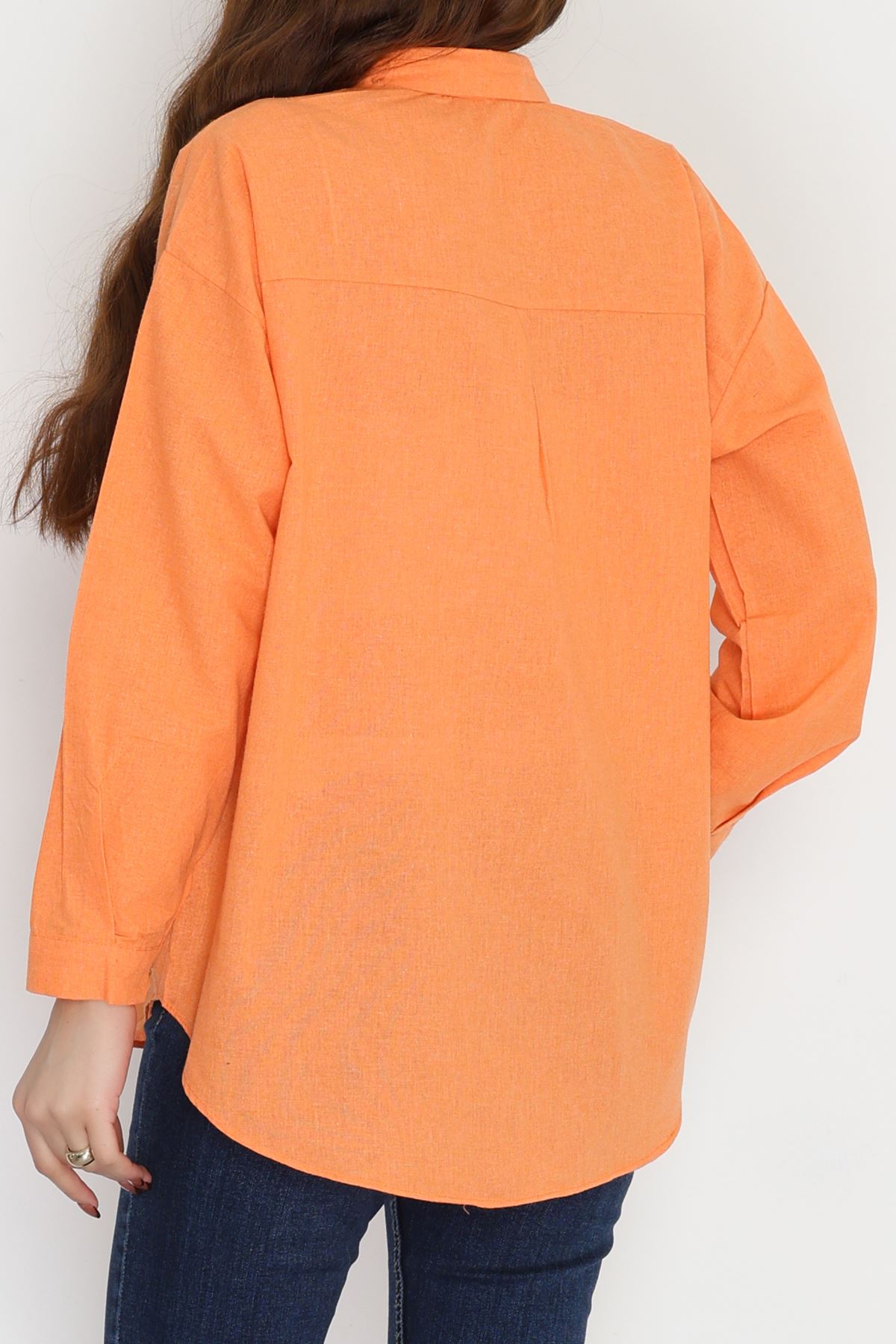 Oversize Gömlek Turuncu1 - 0010.053.