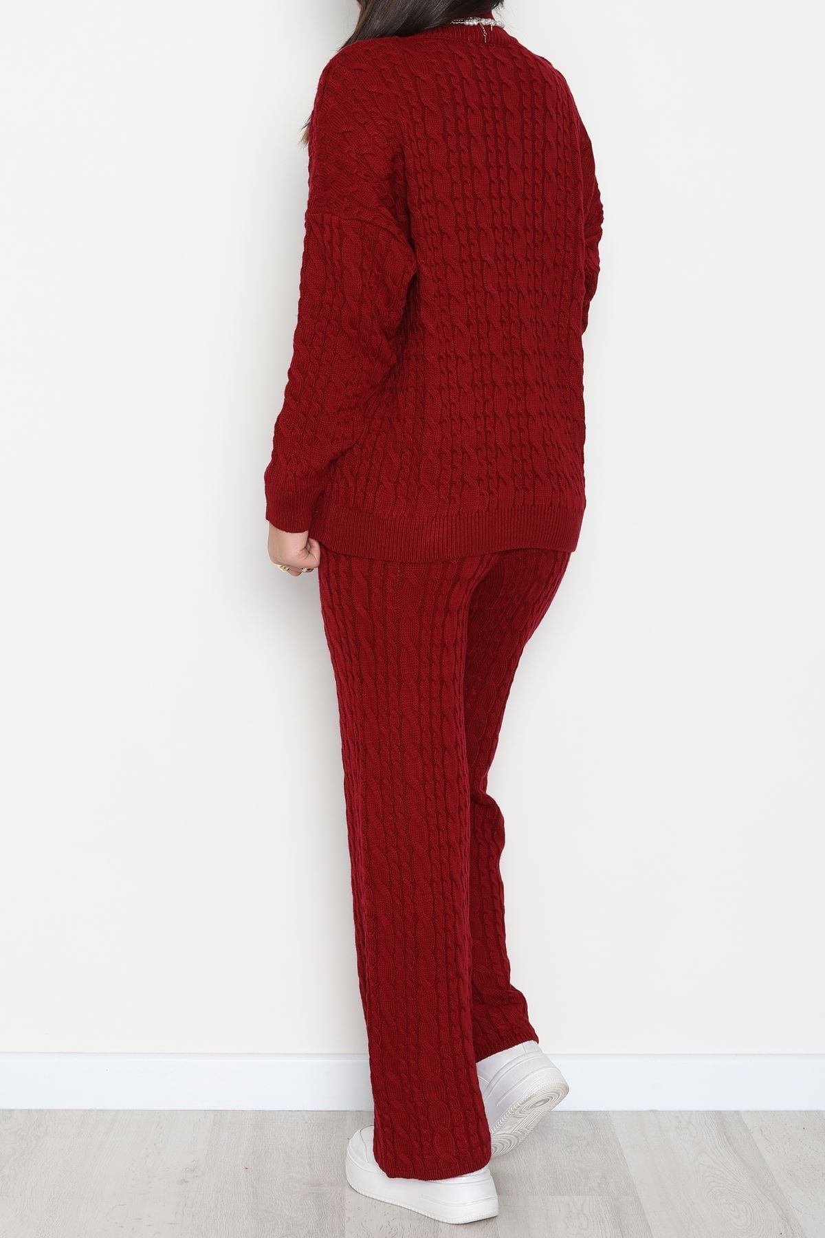 Atkılı 3'Lü Triko Takım Bordo - 2288.1247.