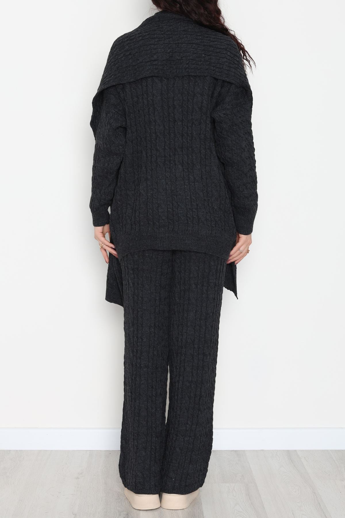 Atkılı 3'Lü Triko Takım Antrasit - 2288.1247.