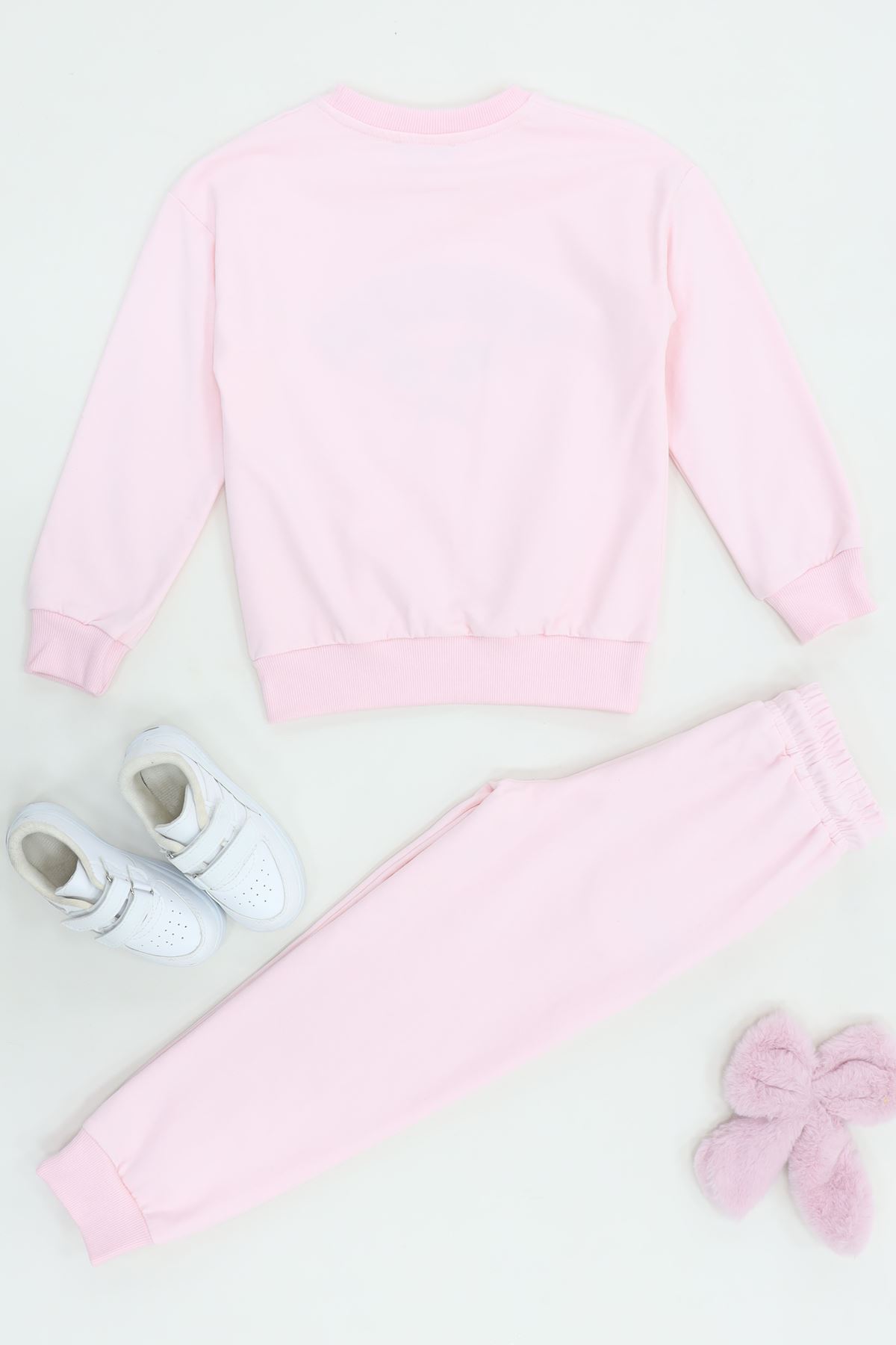 6-9 Yaş Şardonlu Yumoş Kumaş Takım Açıkpembe - 6264361.1576.