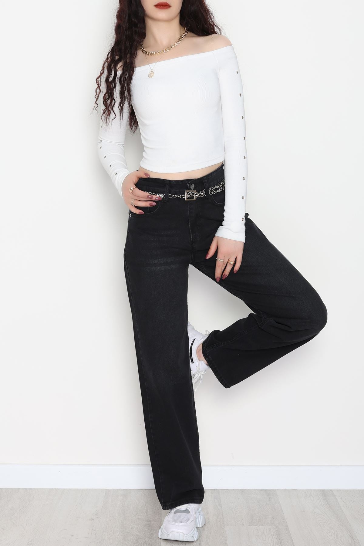 Wide Leg Kot Pantolon Fümekimyasal - 31641.2059.