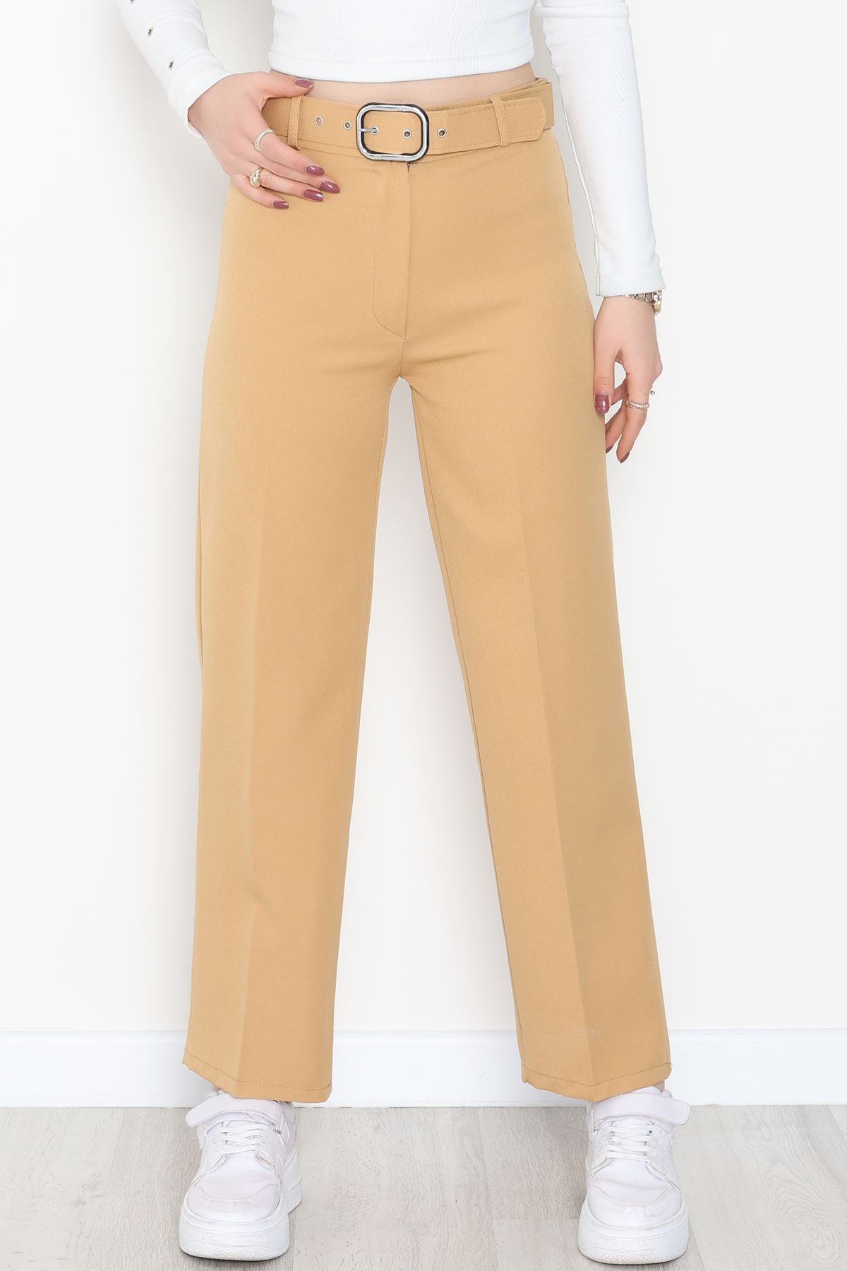 Kemerli Palazzo Pantolon Hardal - 24194.1397.