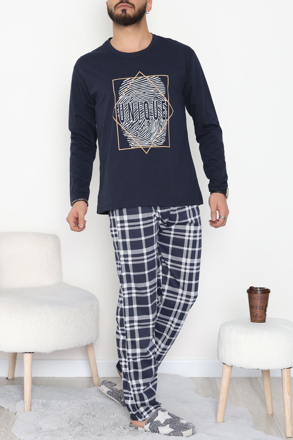 Erkek Pijama Takımı Koyulaci - 53544.1838.