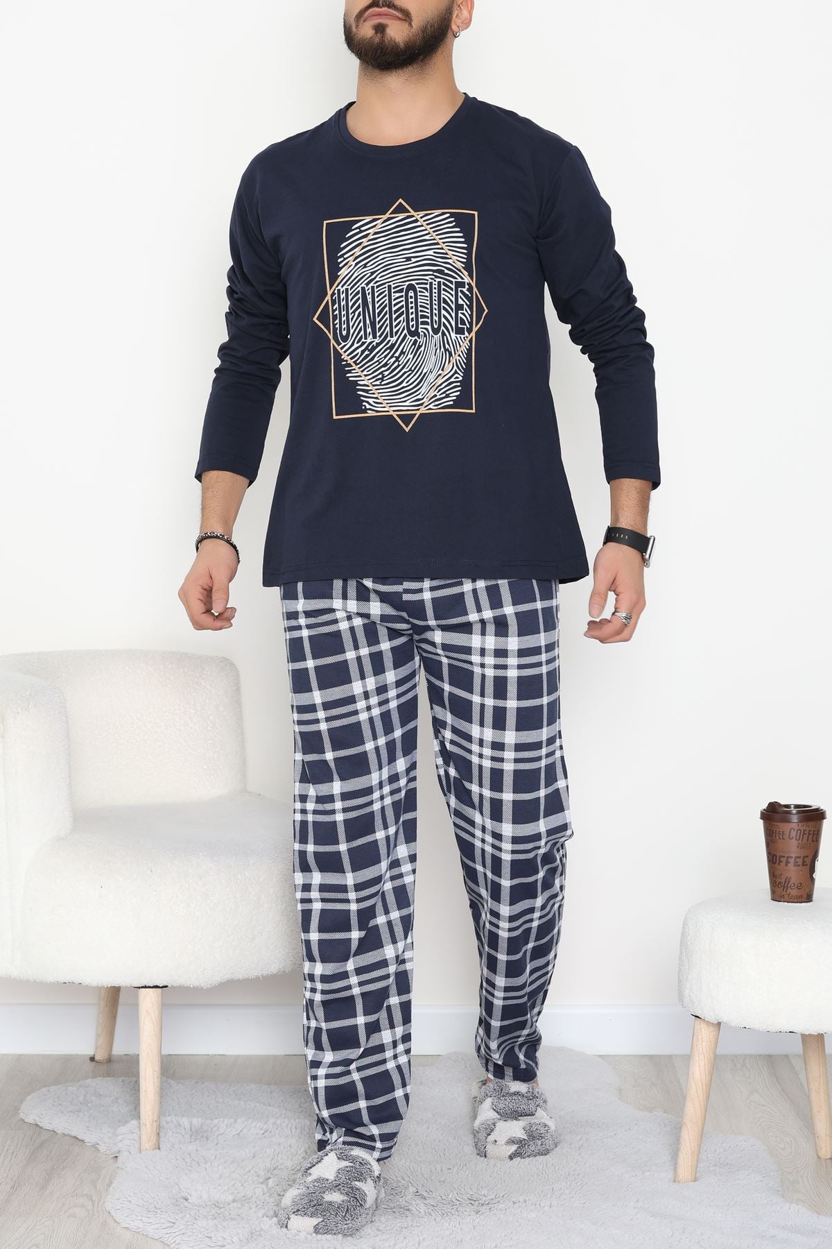 Erkek Pijama Takımı Koyulaci - 53544.1838.