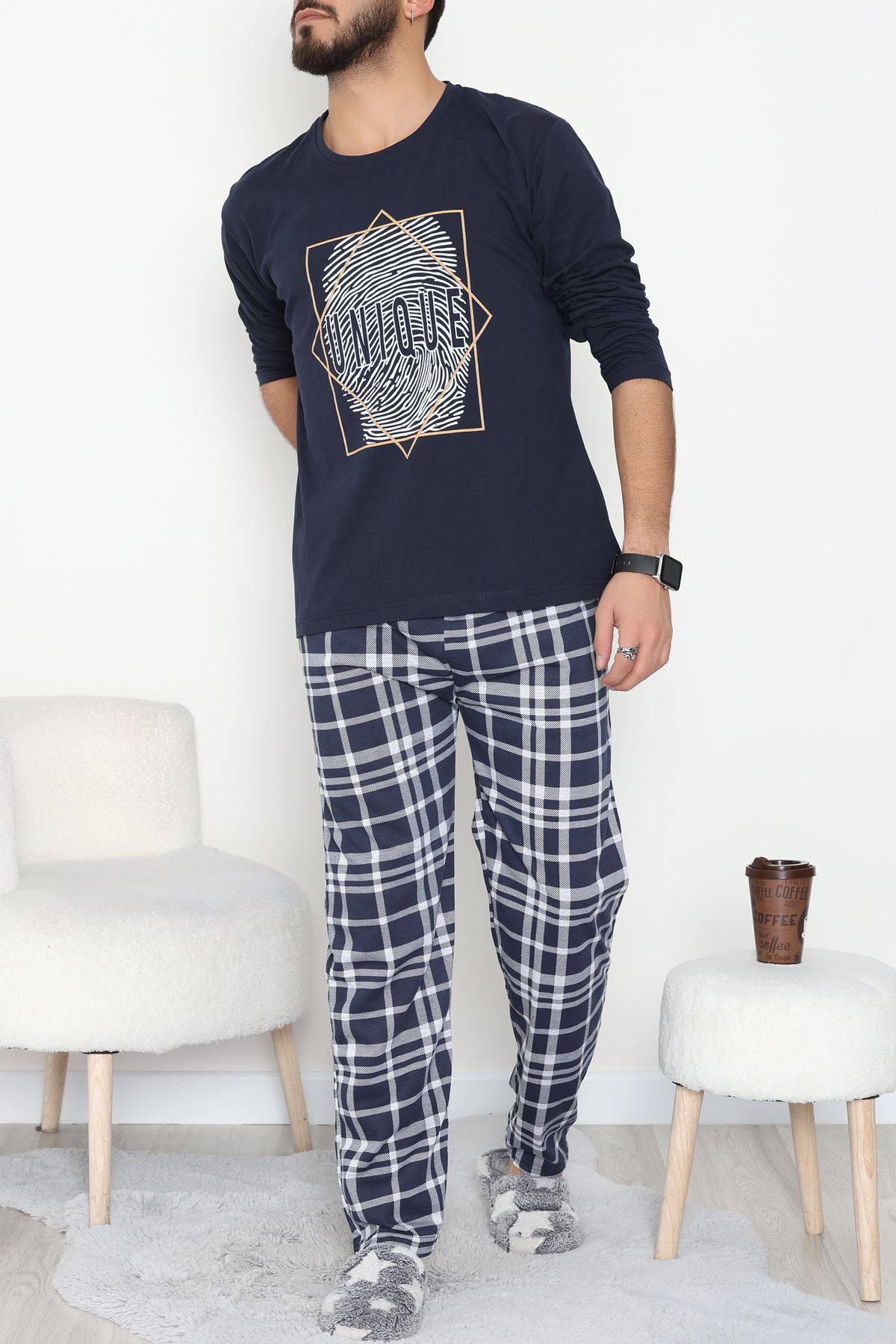 Erkek Pijama Takımı Koyulaci - 53544.1838.