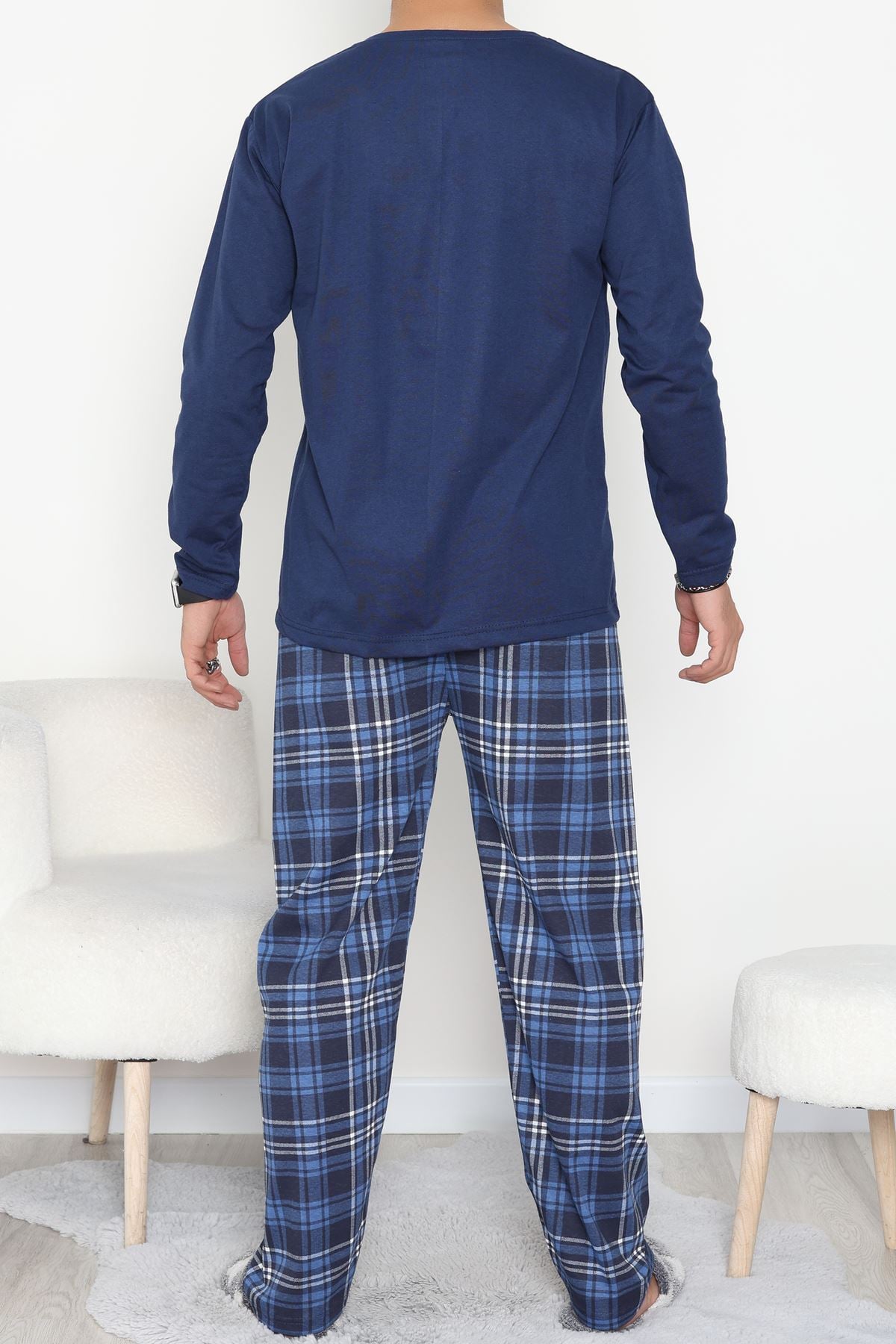 Erkek Pijama Takımı Lacivert - 53544.1838.