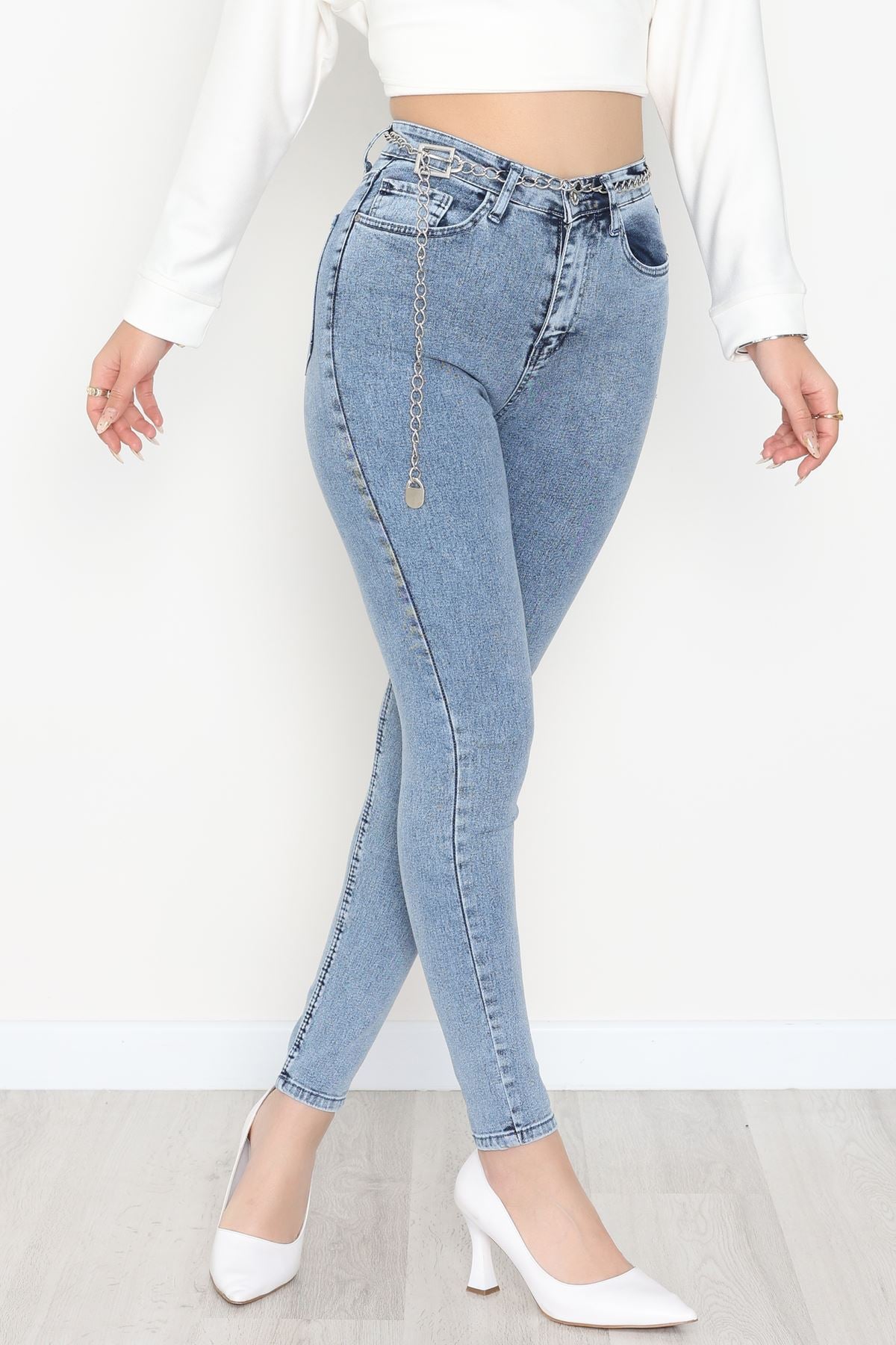 Dar Paça Kot Pantolon Mavi5 - 31593.2112.