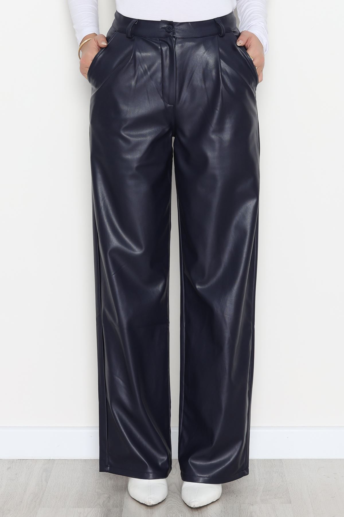 Palazzo Deri Pantolon Lacivert - 51208.1779.