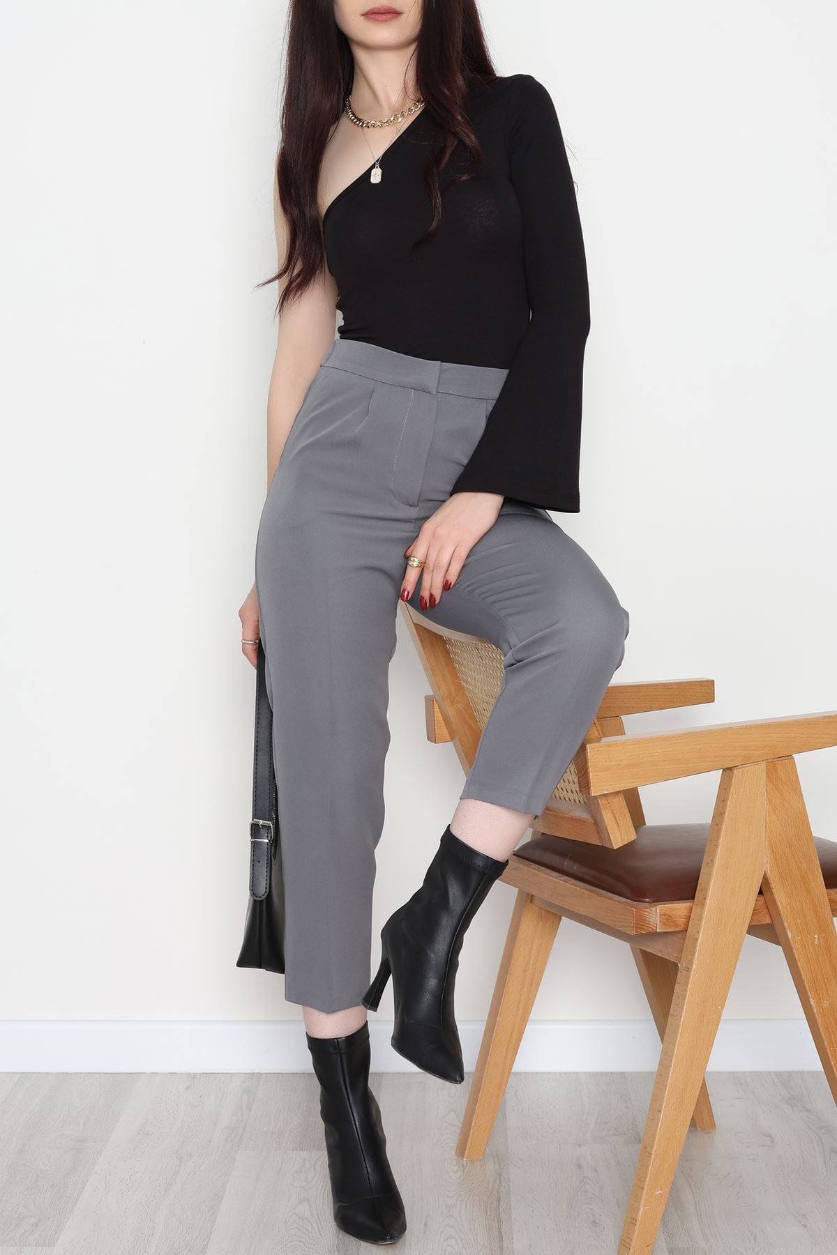 Dabıl Kumaş Pantolon Gri - 52001.2116.