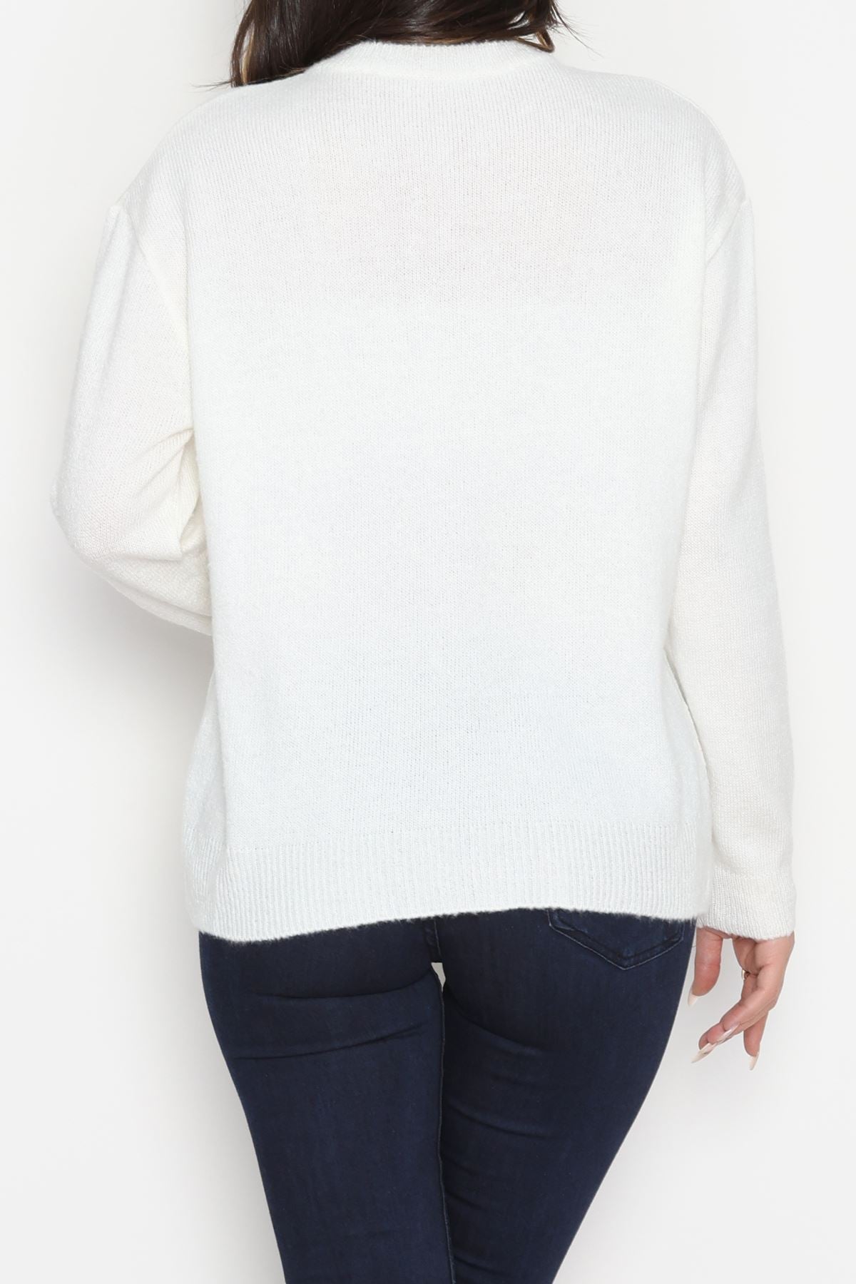 Fiyonklu Hırka Ekru - 2396.1765.