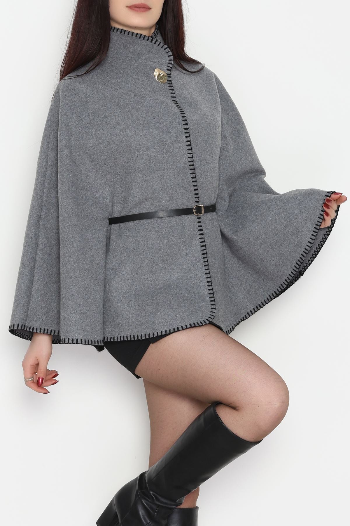 Dikiş Detay Panço Füme - 4121.1247.