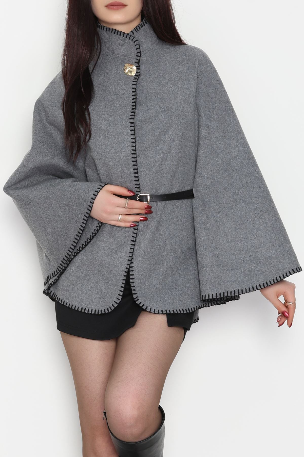 Dikiş Detay Panço Füme - 4121.1247.