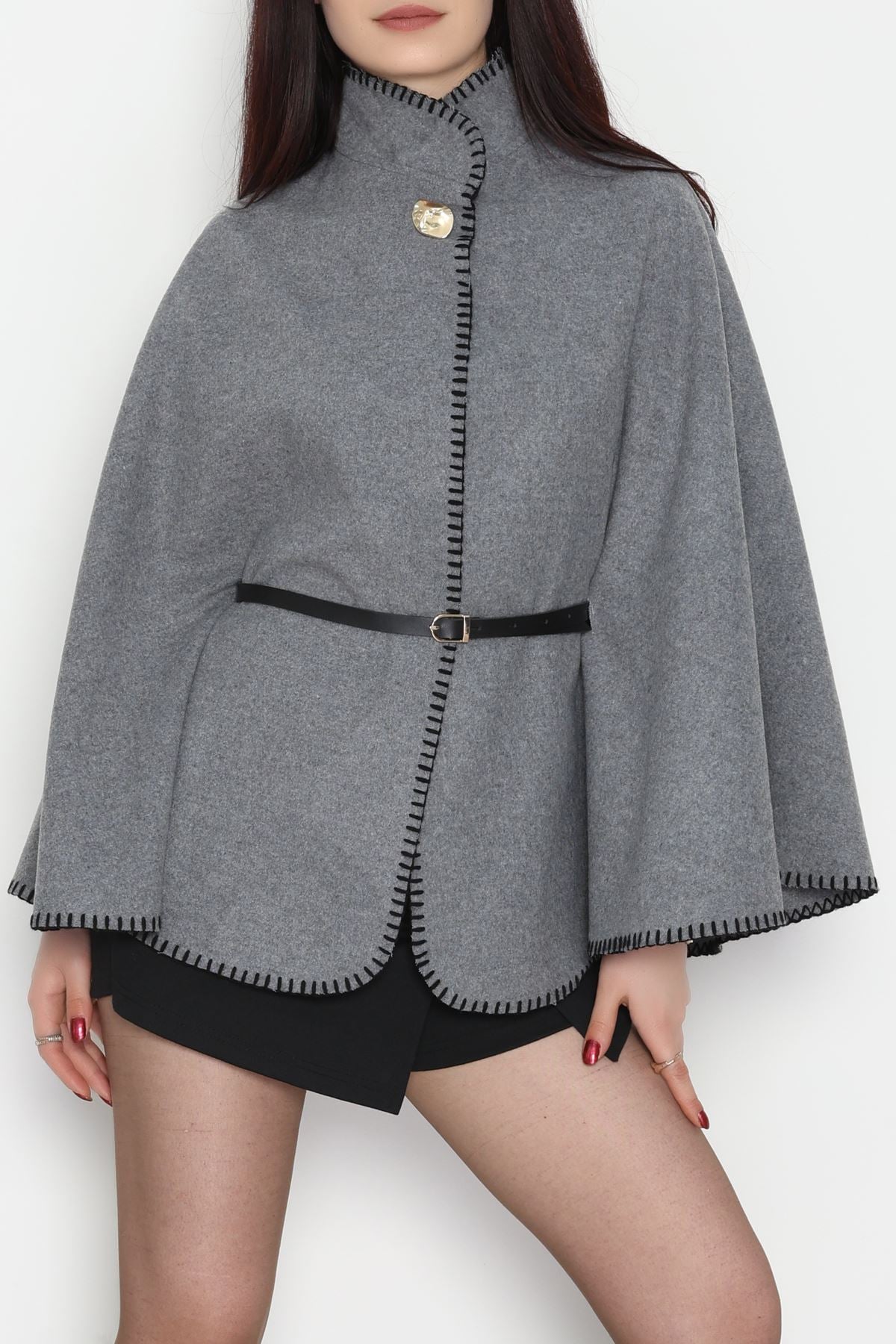 Dikiş Detay Panço Füme - 4121.1247.