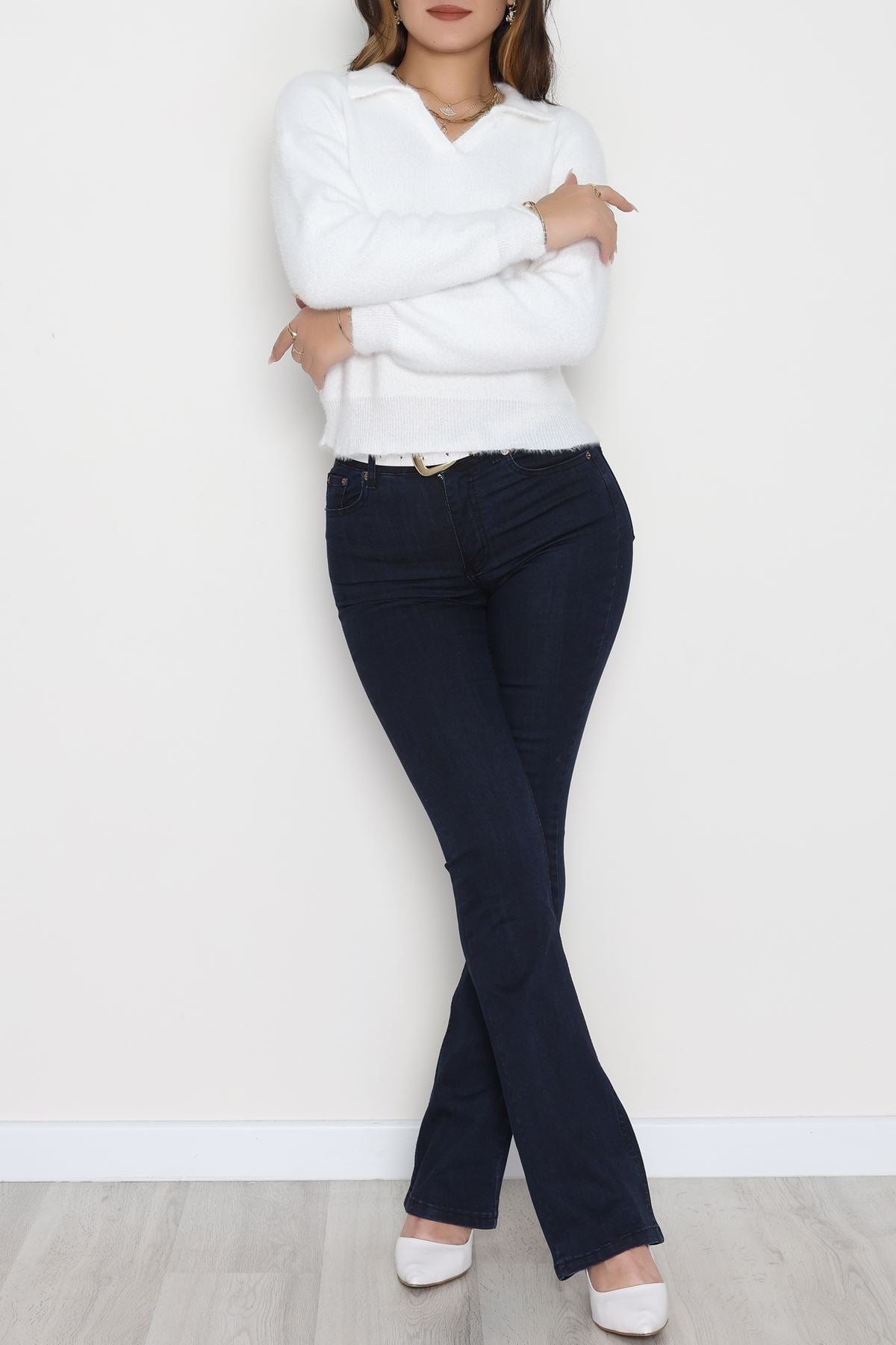 Yumuşak Dokulu Triko Ekru - 51109.1765.