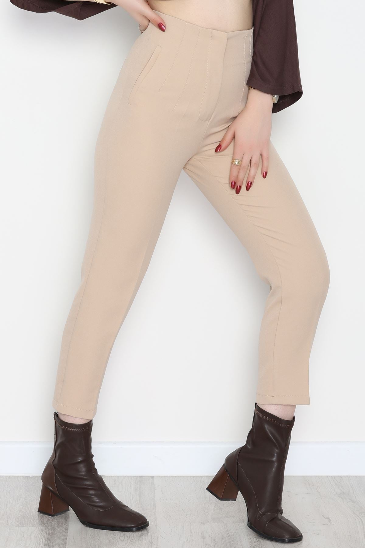 Pensli Havuç Pantolon Bej - 51215.1779.