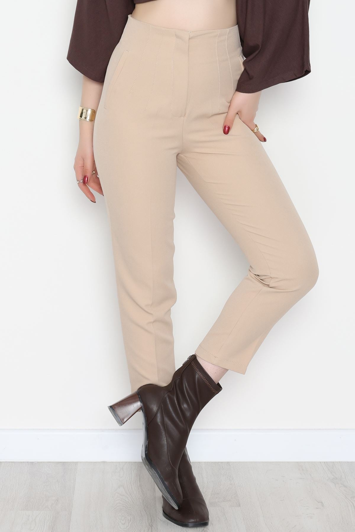 Pensli Havuç Pantolon Bej - 51215.1779.