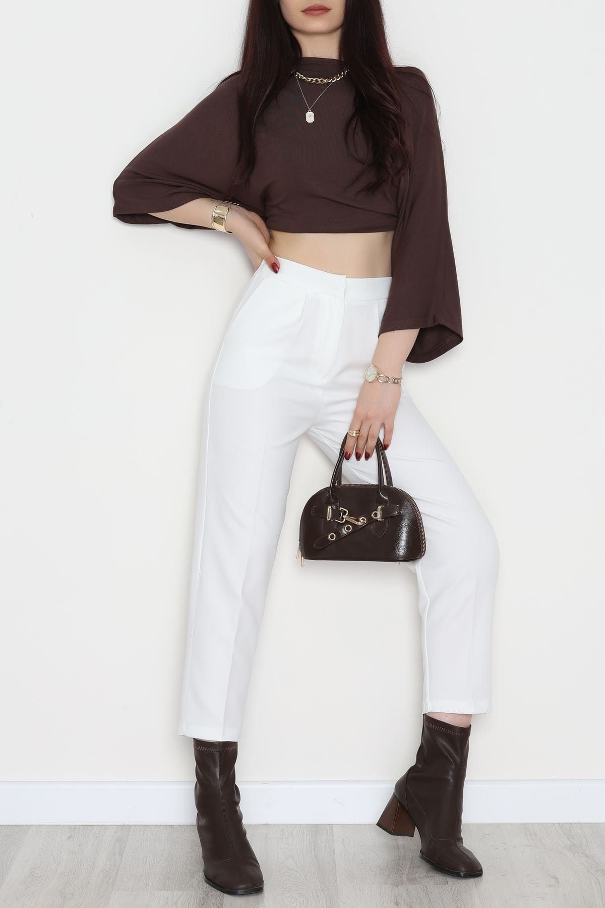 Dabıl Kumaş Pantolon Beyaz - 52001.2116.