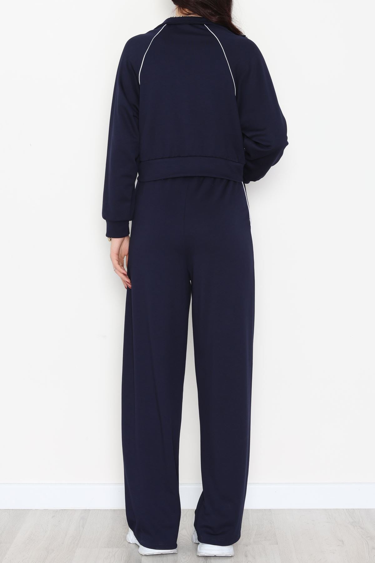 Biyeli Modal Eşofman Takımı Lacivert - 4130.1247.