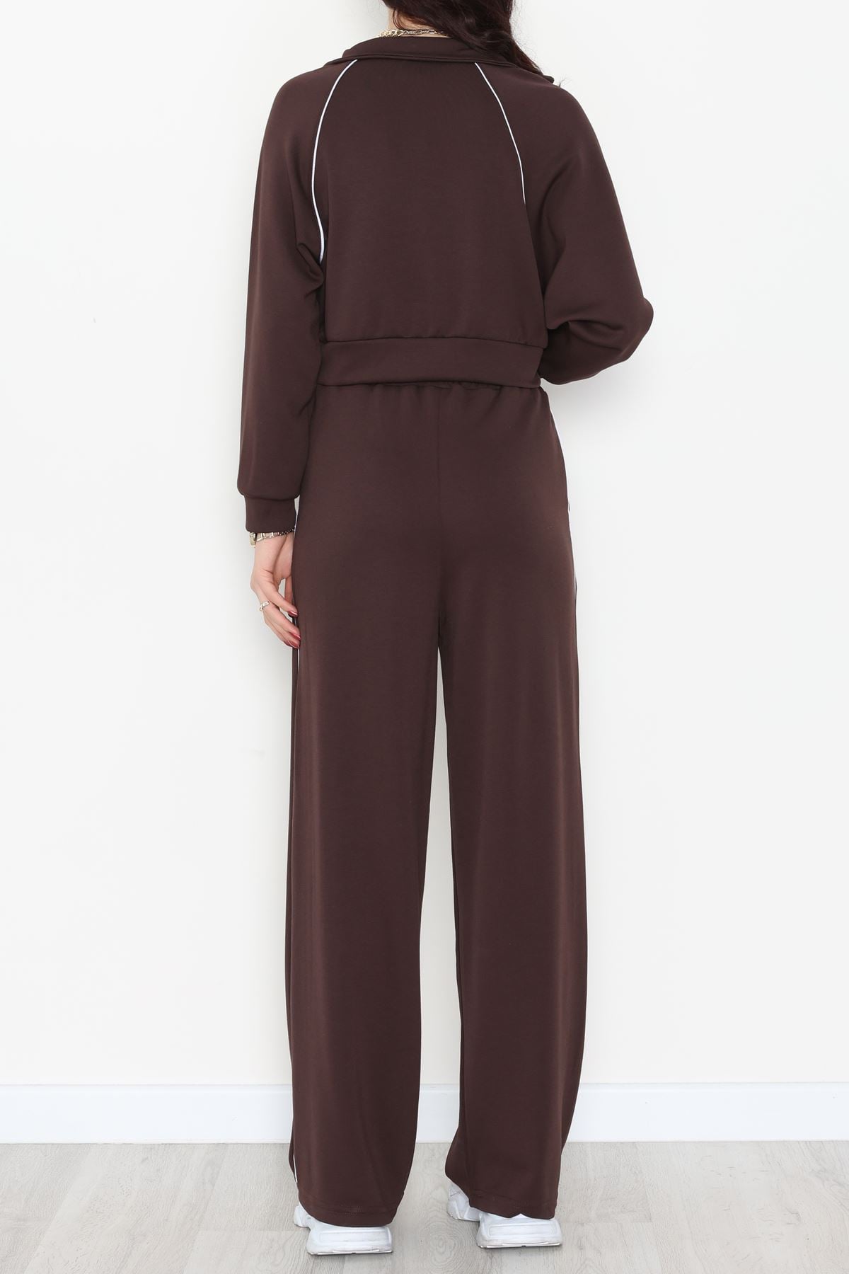 Biyeli Modal Eşofman Takımı Acıkahve - 4130.1247.