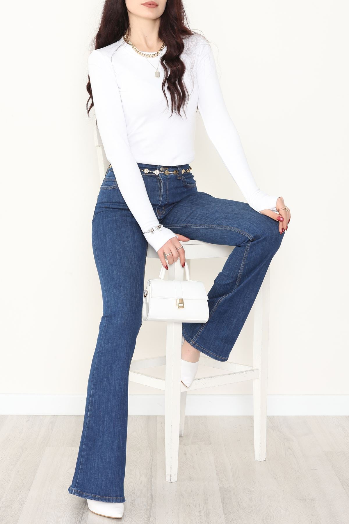 İspanyol Paça Kot Pantolon Laci - 31649.1184.