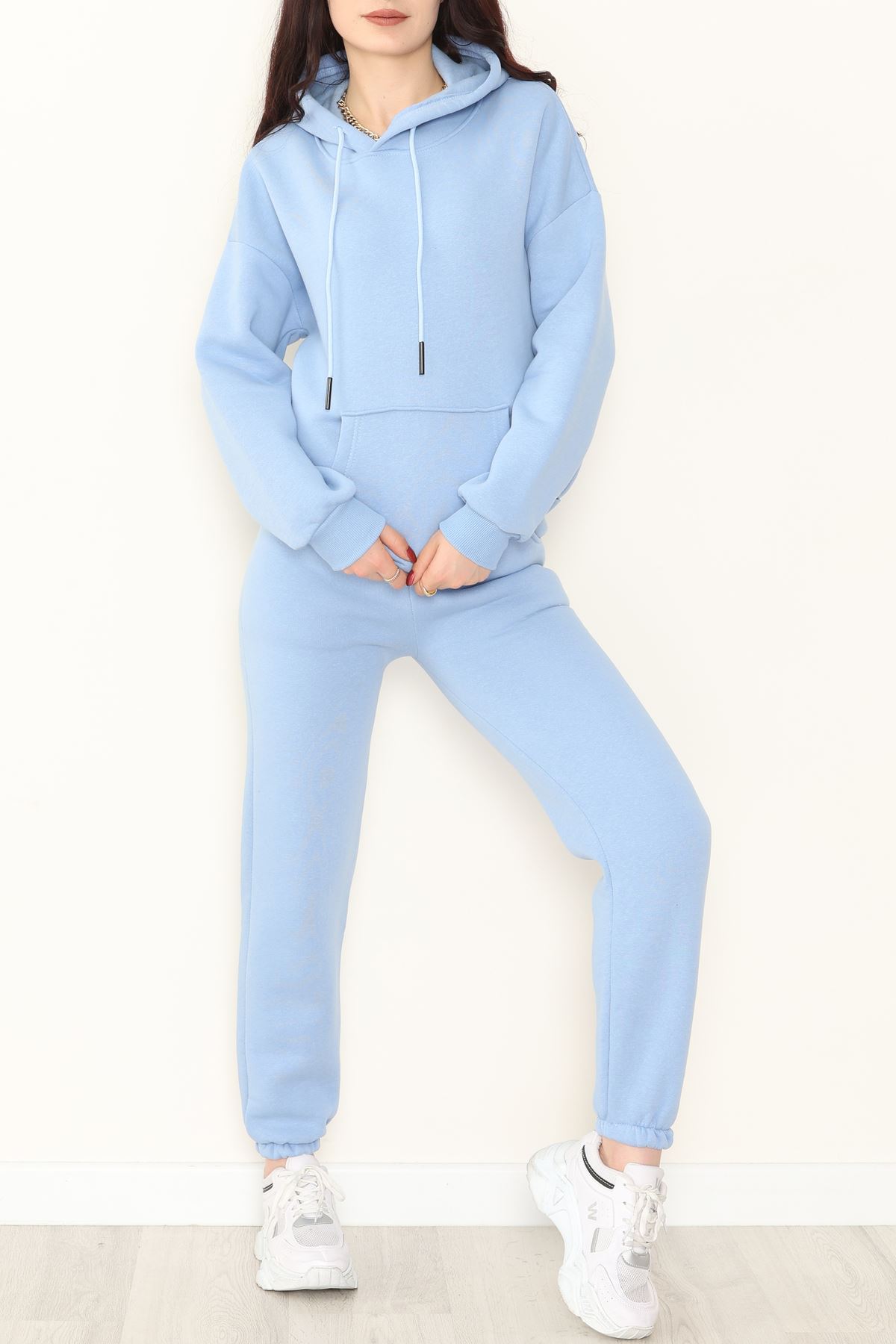 Kapşonlu 3 İplik Eşofman Takımı Bebemavi - 20965.1878.