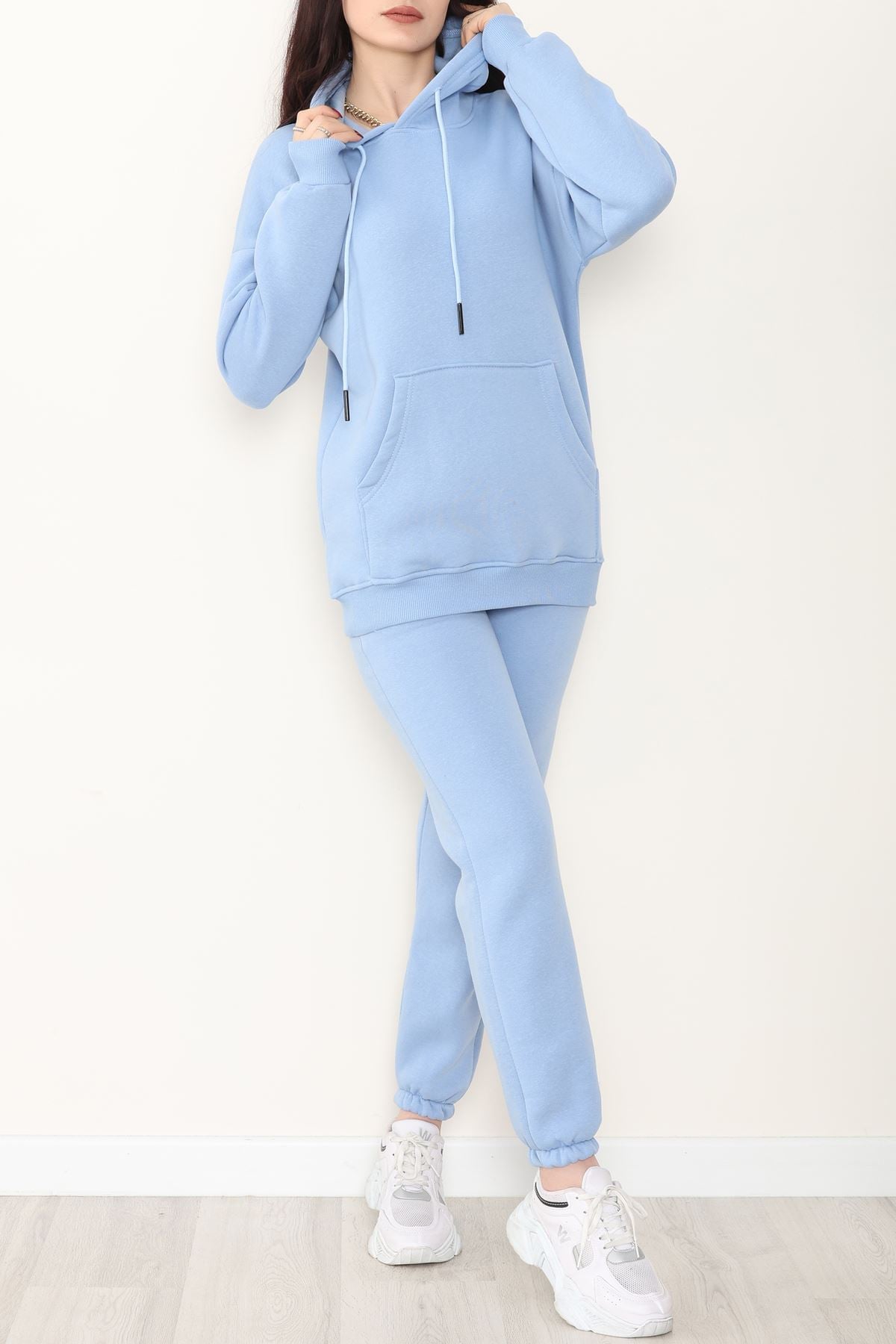 Kapşonlu 3 İplik Eşofman Takımı Bebemavi - 20965.1878.