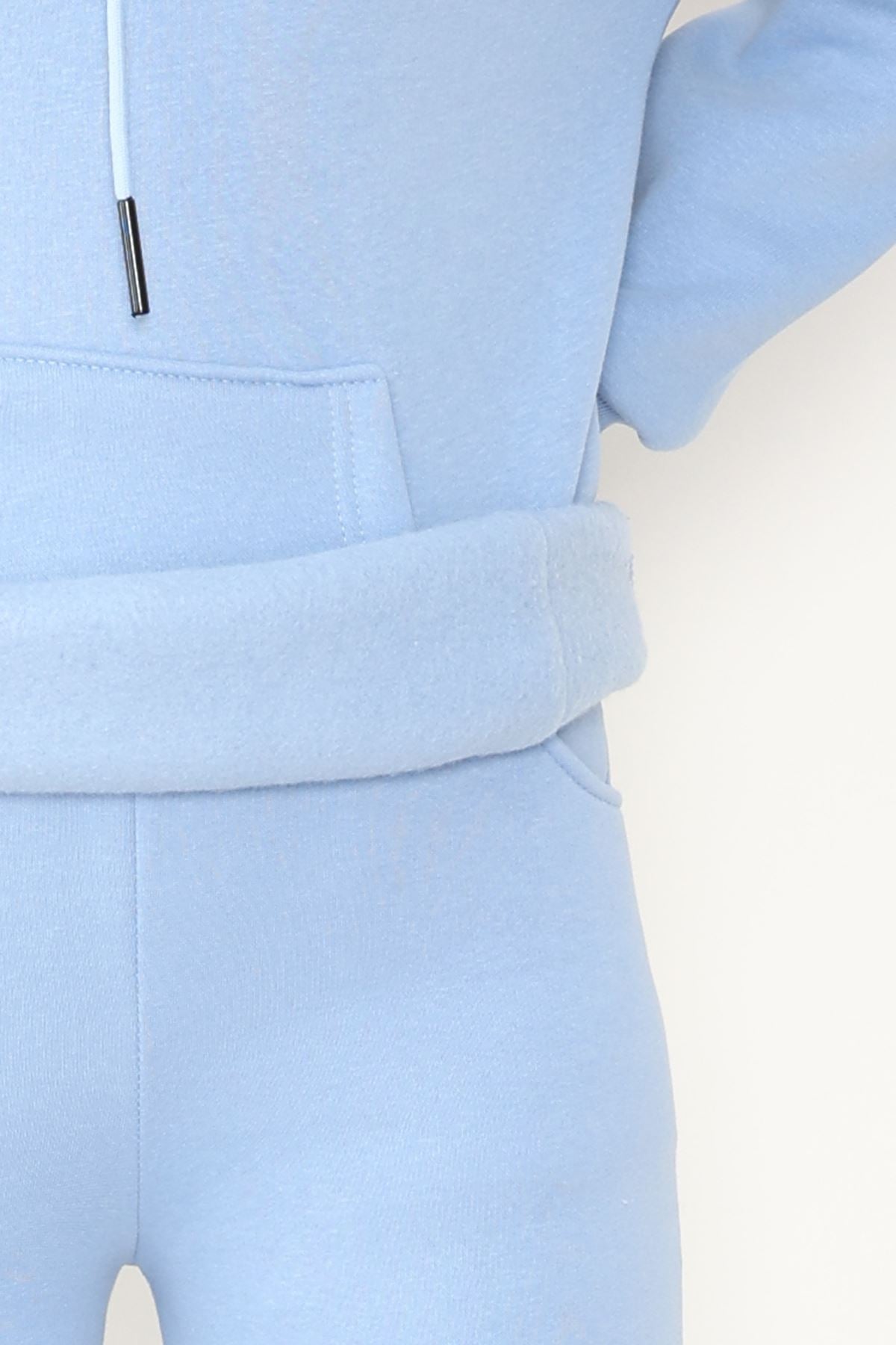 Kapşonlu 3 İplik Eşofman Takımı Bebemavi - 20965.1878.