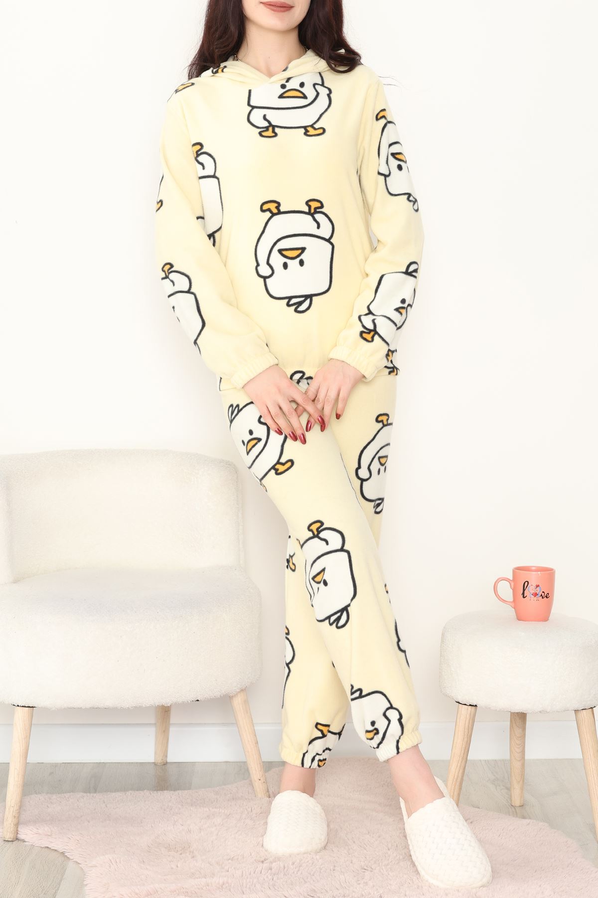 Kapşonlu Polar Takım Sarıördek - 344.1287.