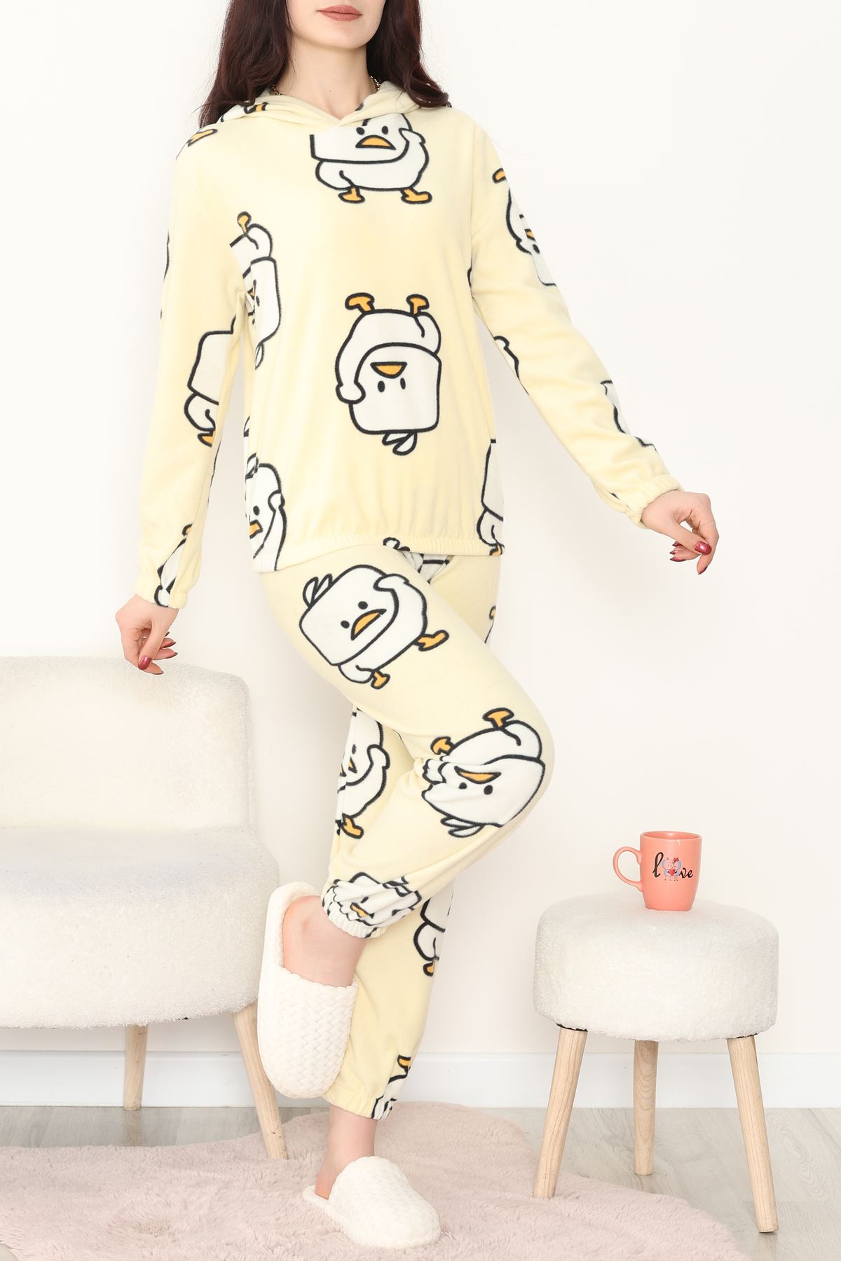 Kapşonlu Polar Takım Sarıördek - 344.1287.