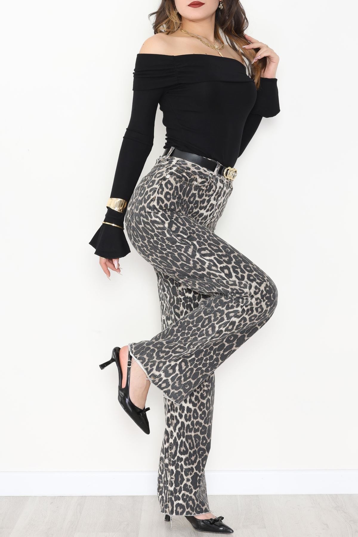 Madonna Yaka İspanyol Kol Bluz Siyah - 1046.2119.