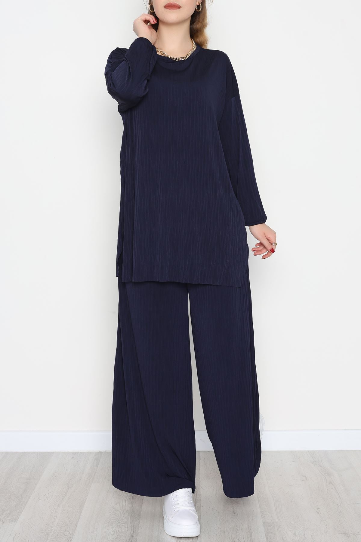 Sandy Crash Kumaş İkili Takım Lacivert - 42667.1949.