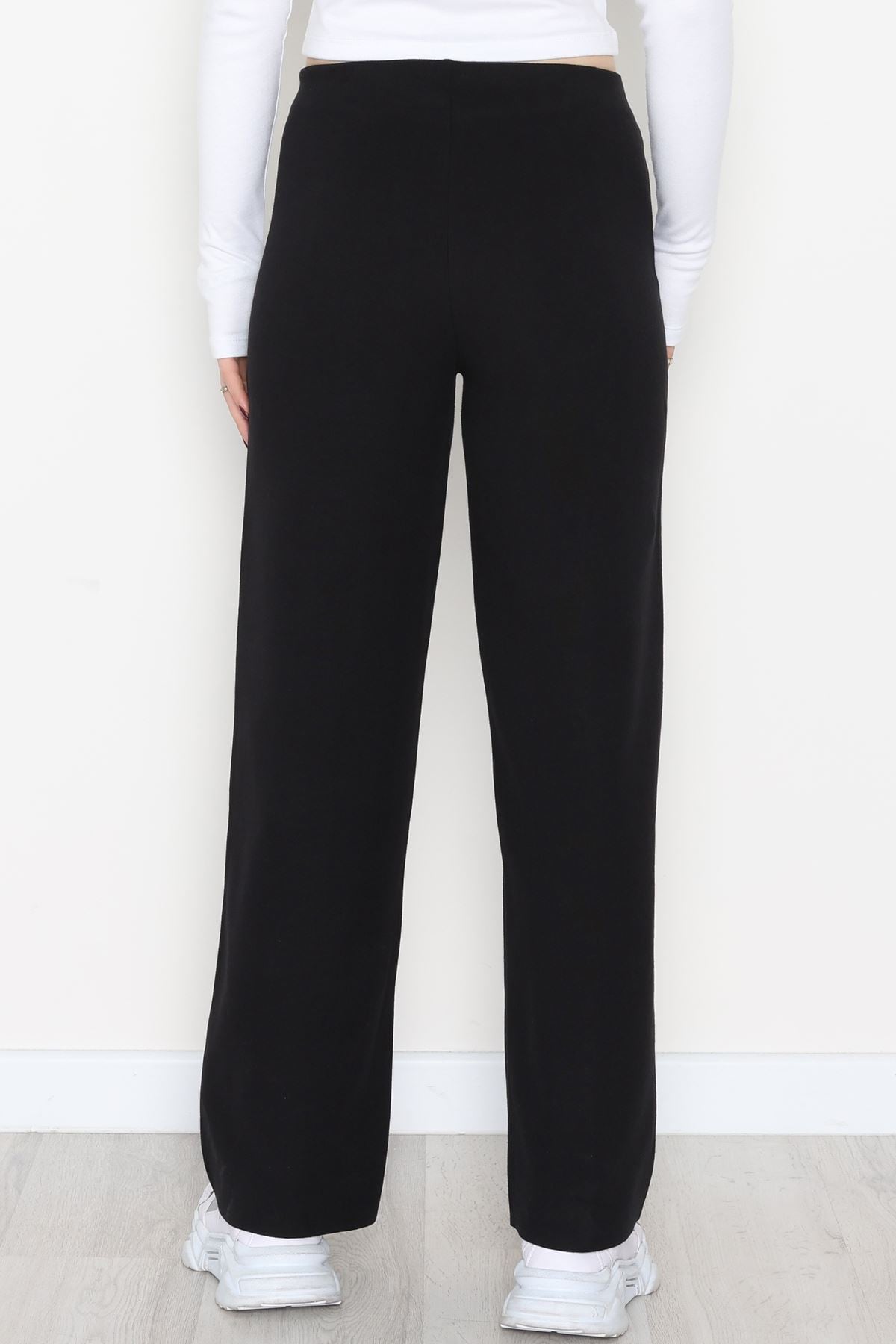 Selanik Kumaş Palazzo Pantolon Siyah - 51036.1837.