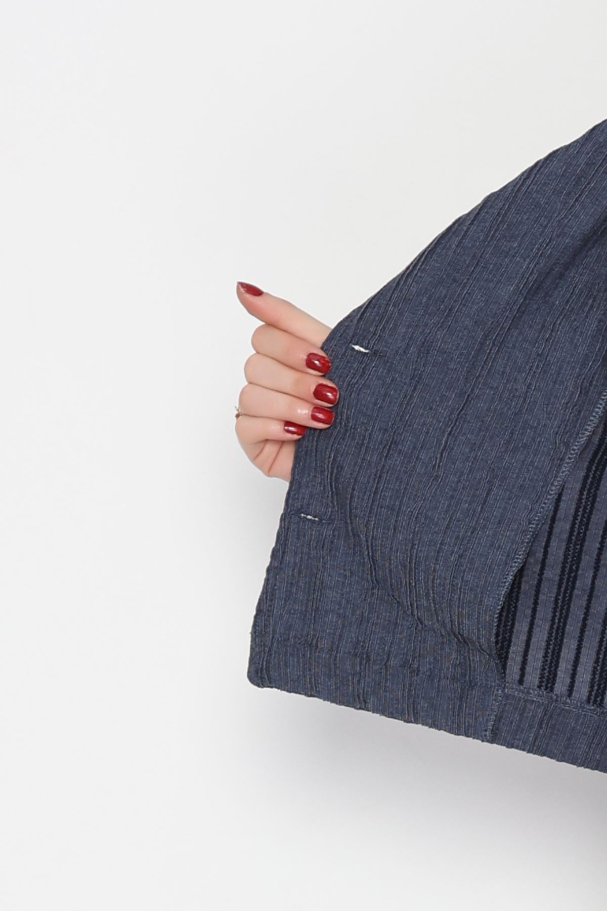 Örme Kumaş Ceket Füme - 1043.2119.