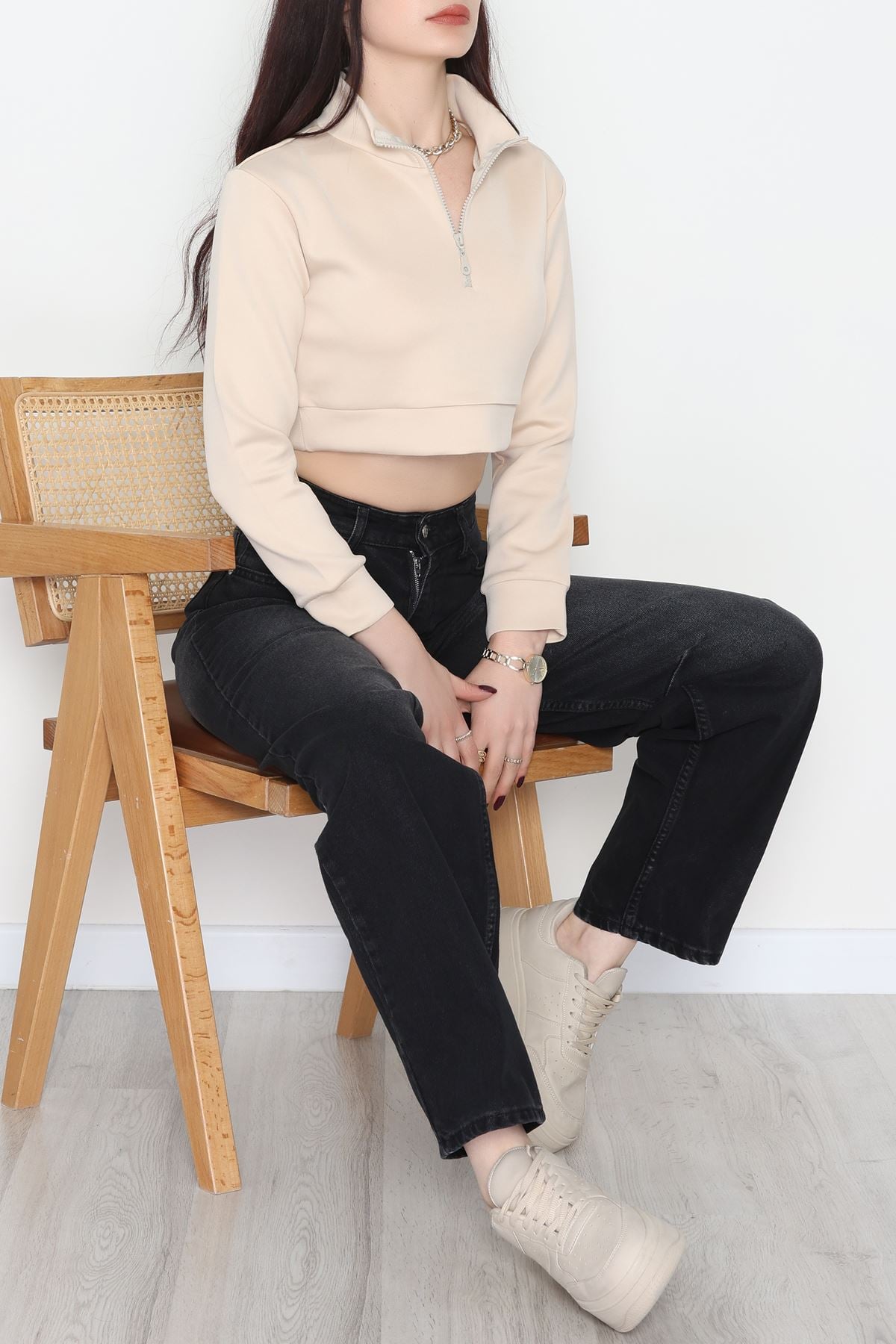 Scuba Yarım Fermuarlı Sweat Ten - 1066.2119.