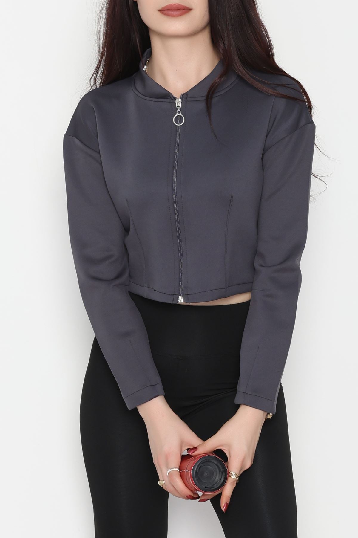 Scuba Fermuarlı Ceket Antrasit - 1067.2119.