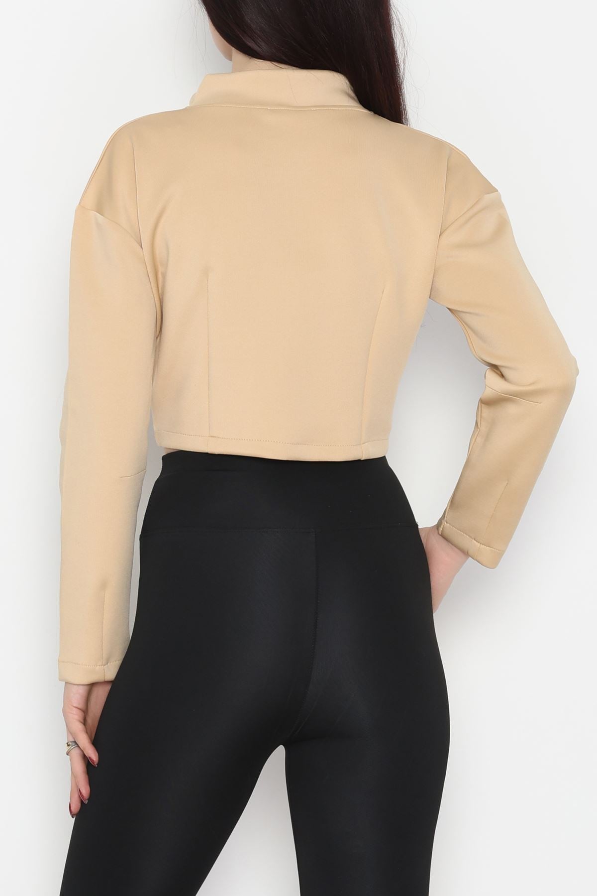 Scuba Fermuarlı Ceket Ten - 1067.2119.