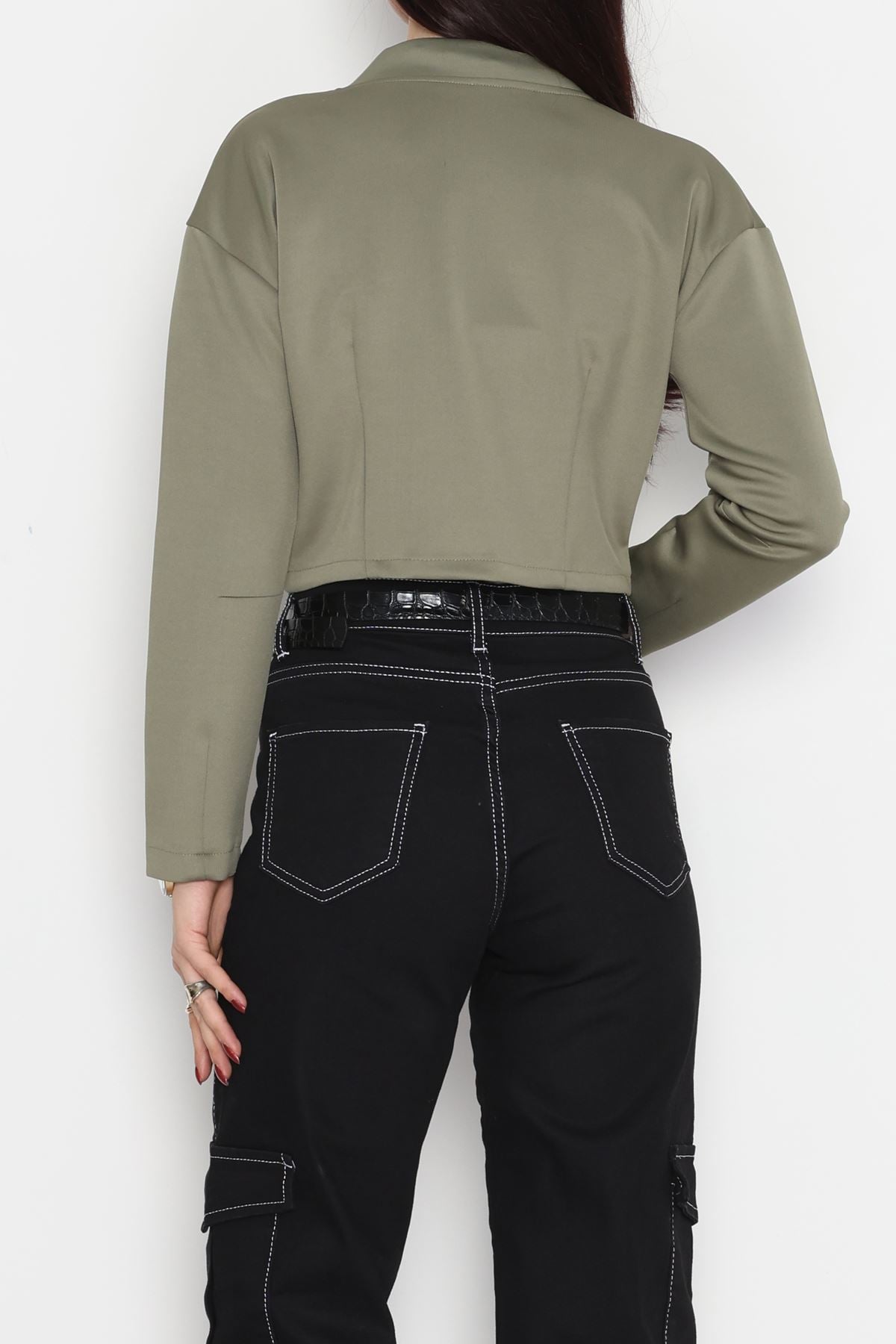 Scuba Fermuarlı Ceket Haki - 1067.2119.