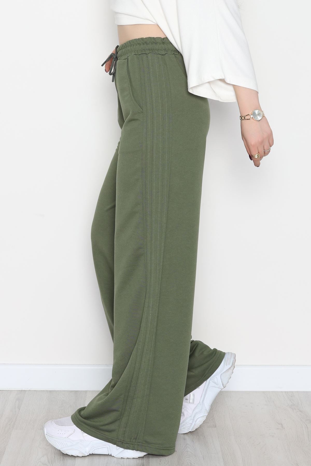 2 İplik Eşofman Altı Haki - 52048.1857.