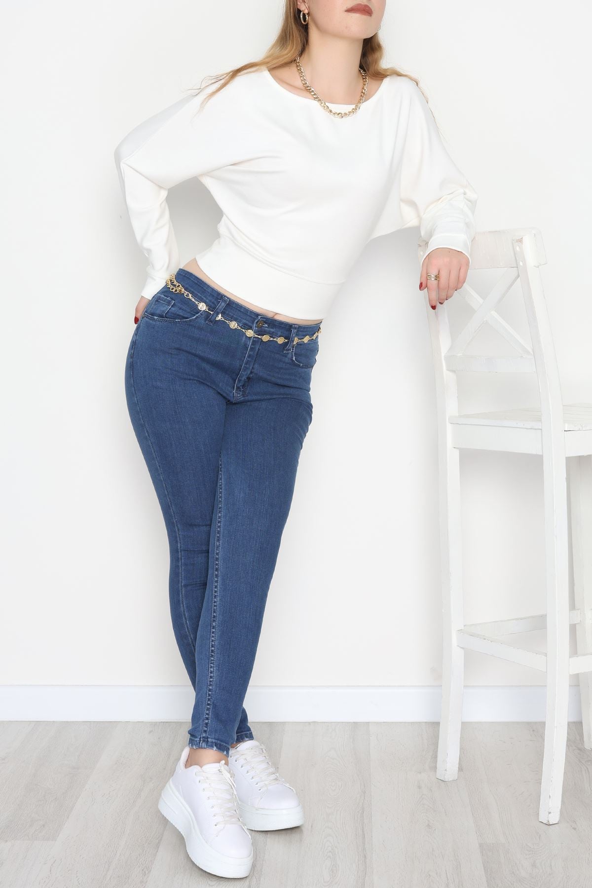 Dar Paça Kot Pantolon Mavi - 31593.2112.