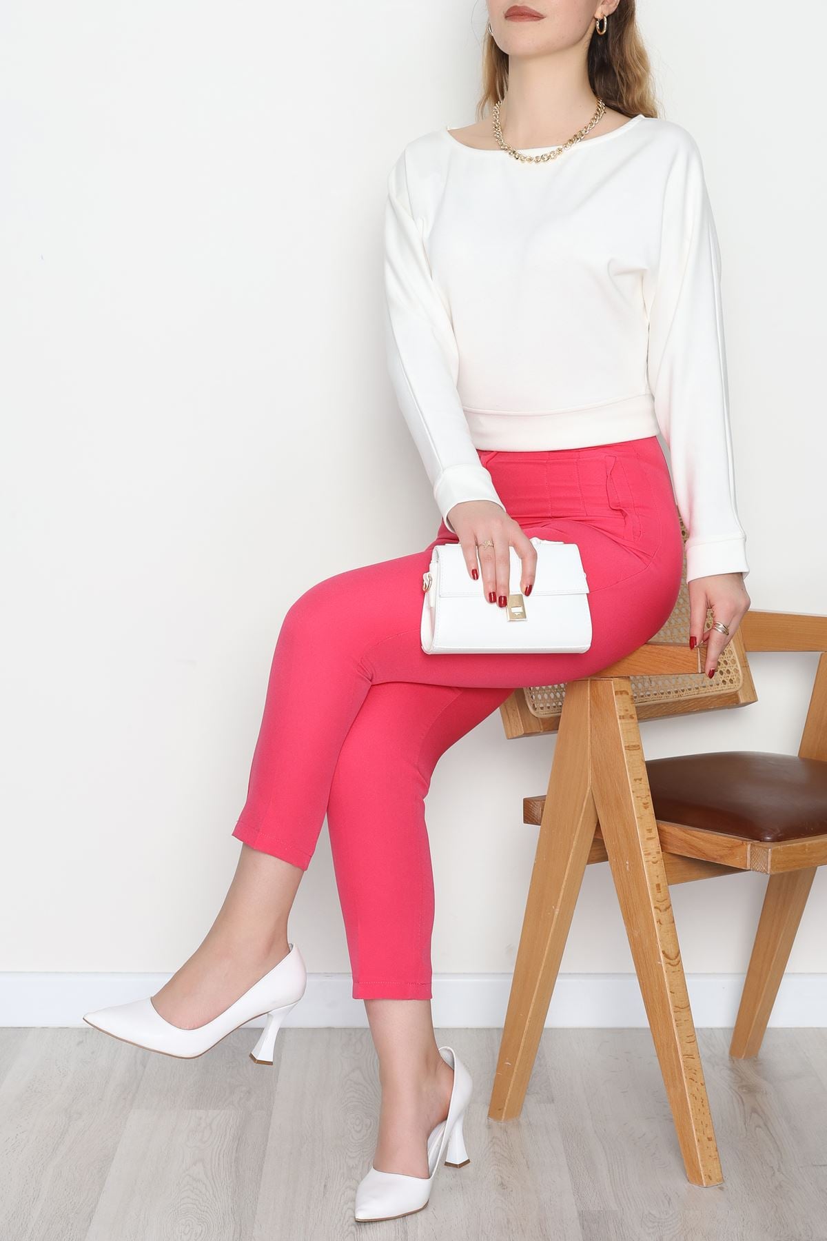 Pensli Havuç Pantolon Fuşya - 51215.1779.